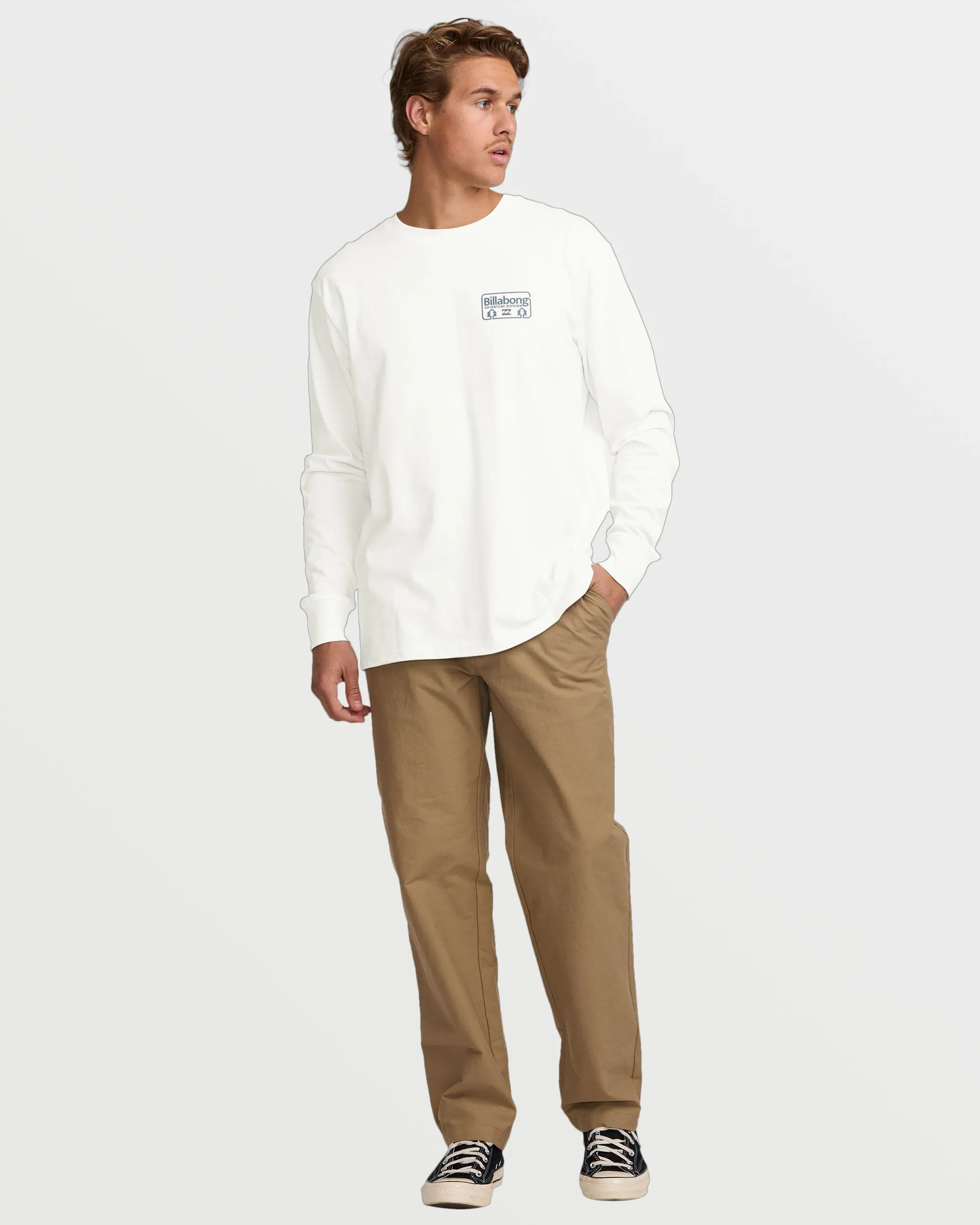 Range A/Div Long Sleeve Tee - Off White sold by Billabong product image thumbnail 5
