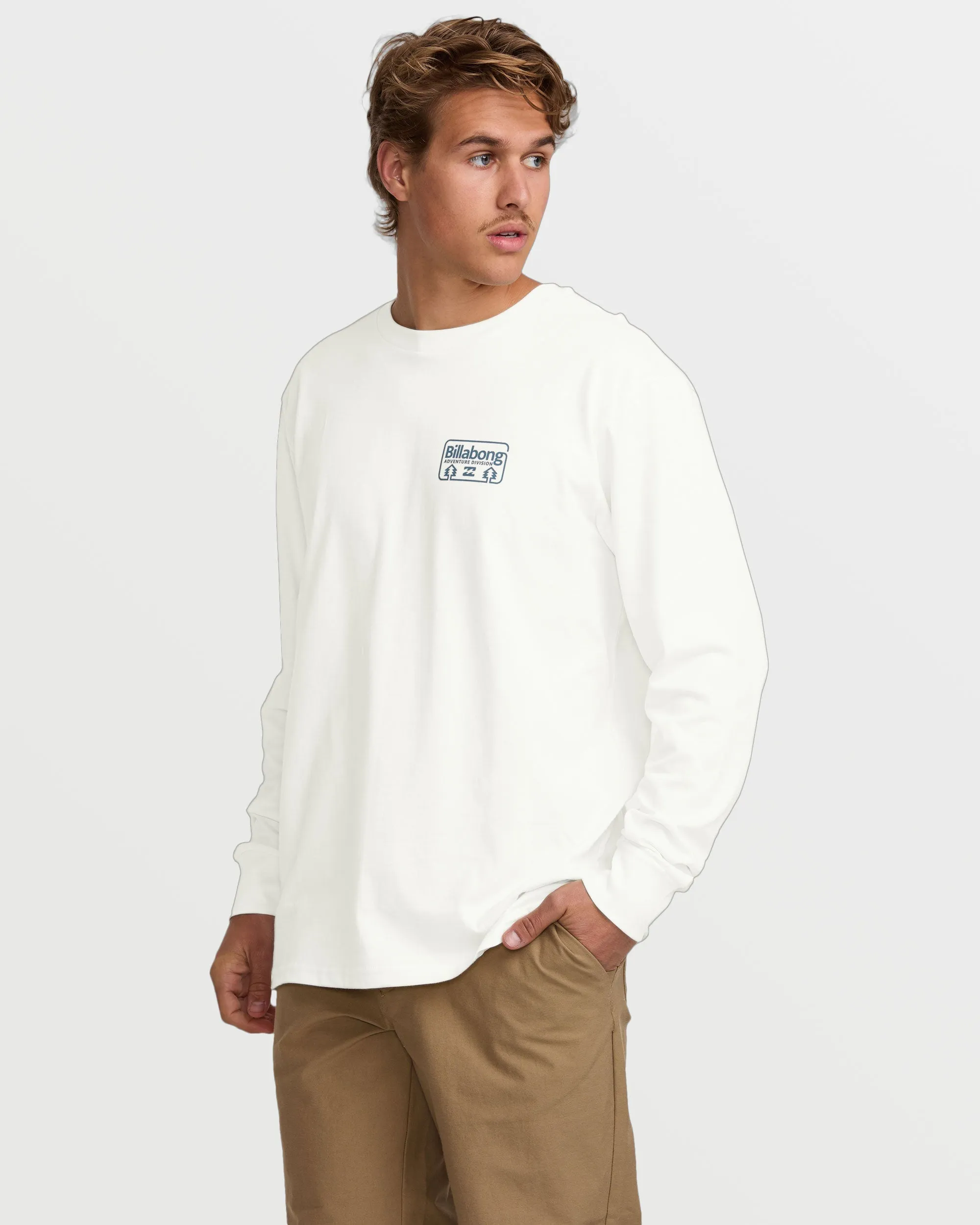 Range A/Div Long Sleeve Tee - Off White sold by Billabong product image thumbnail 3