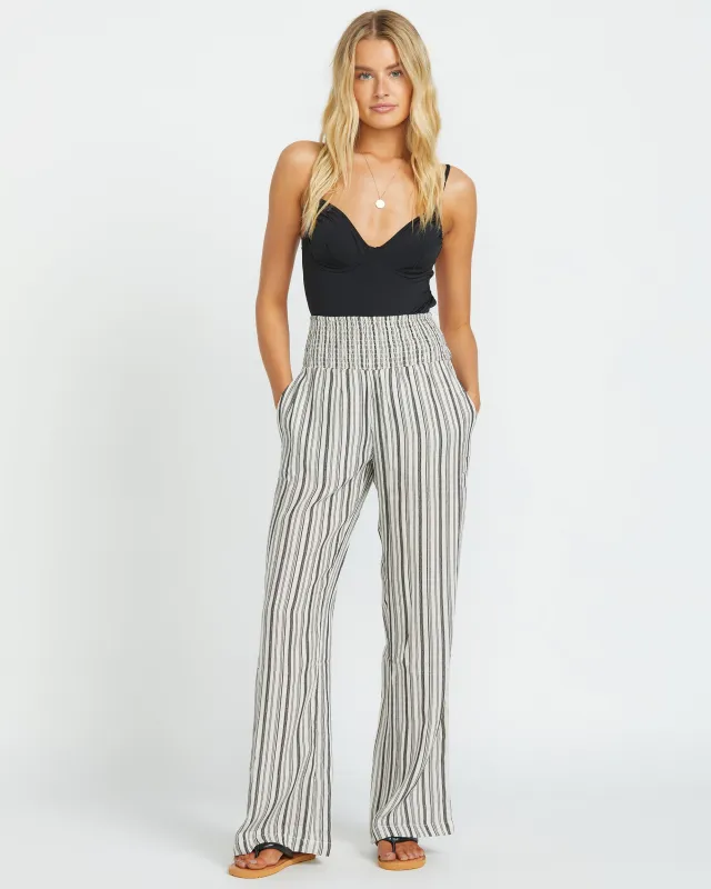 New Waves 2 Elastic Waist Pants - Black Pebble sold by Billabong