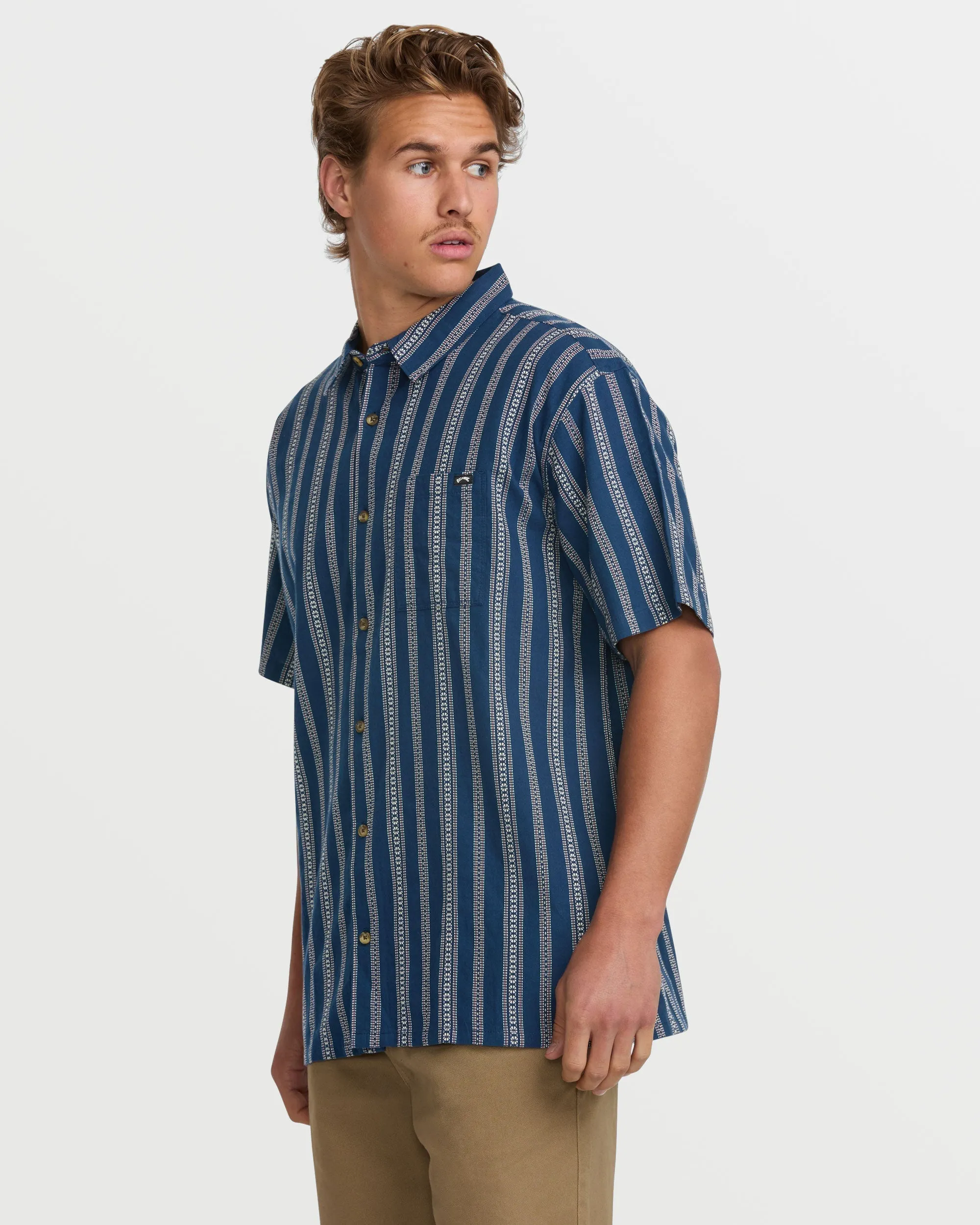 Sundays Jacquard Short Sleeve Shirt - Midnight sold by Billabong product image thumbnail 3