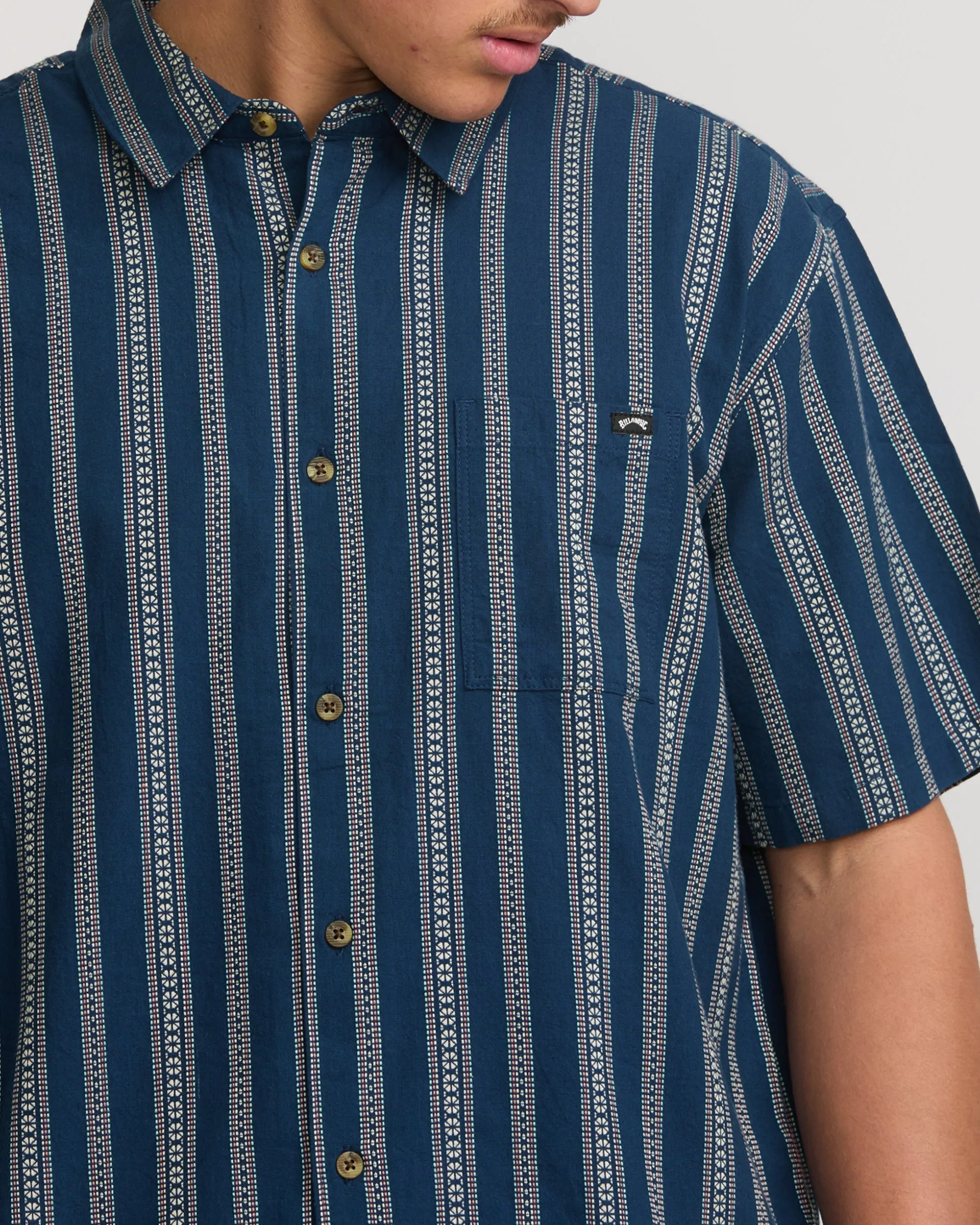 Sundays Jacquard Short Sleeve Shirt - Midnight sold by Billabong product image thumbnail 4
