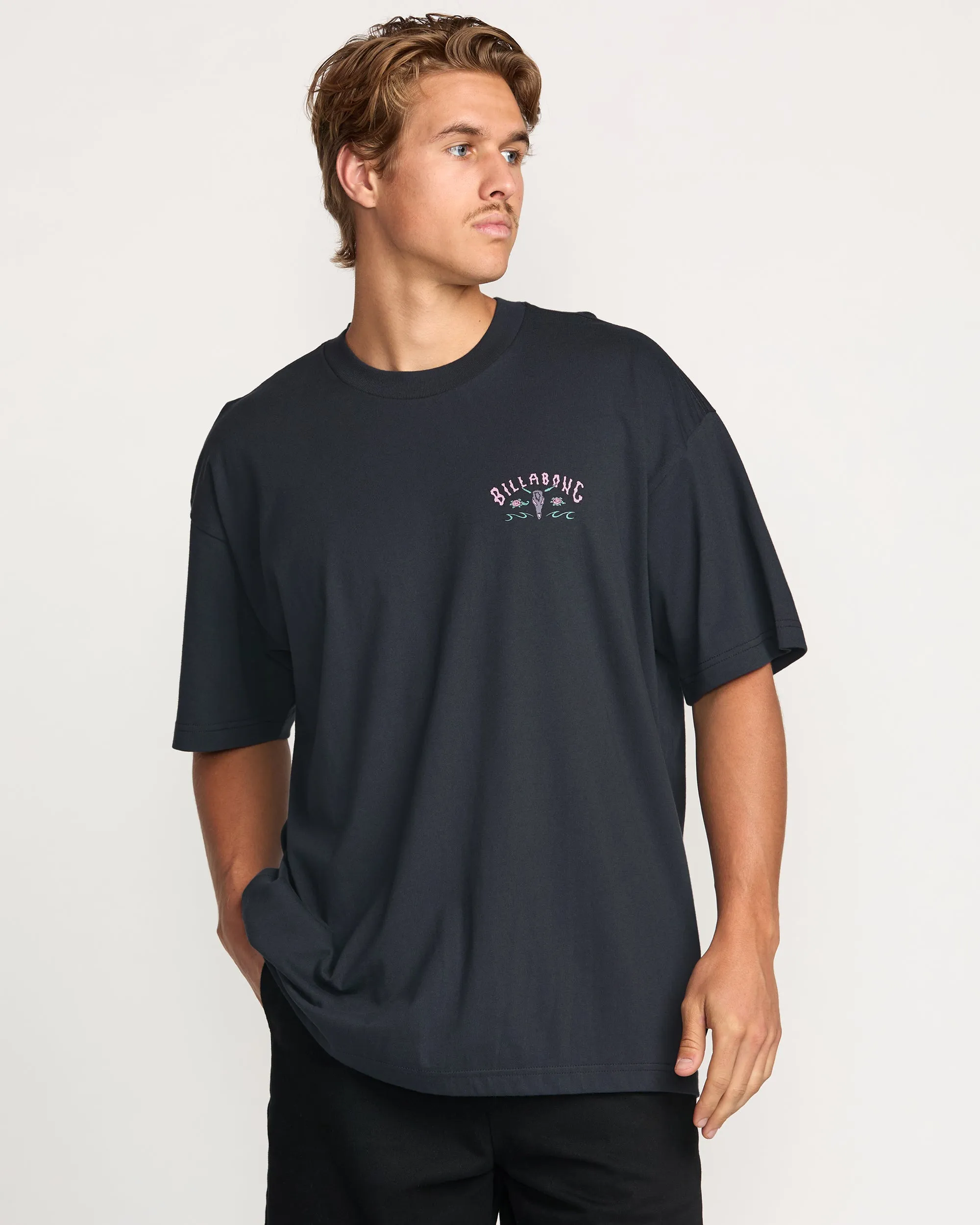 Raging Bull Regular Tee - Washed Black sold by Billabong product image thumbnail 2