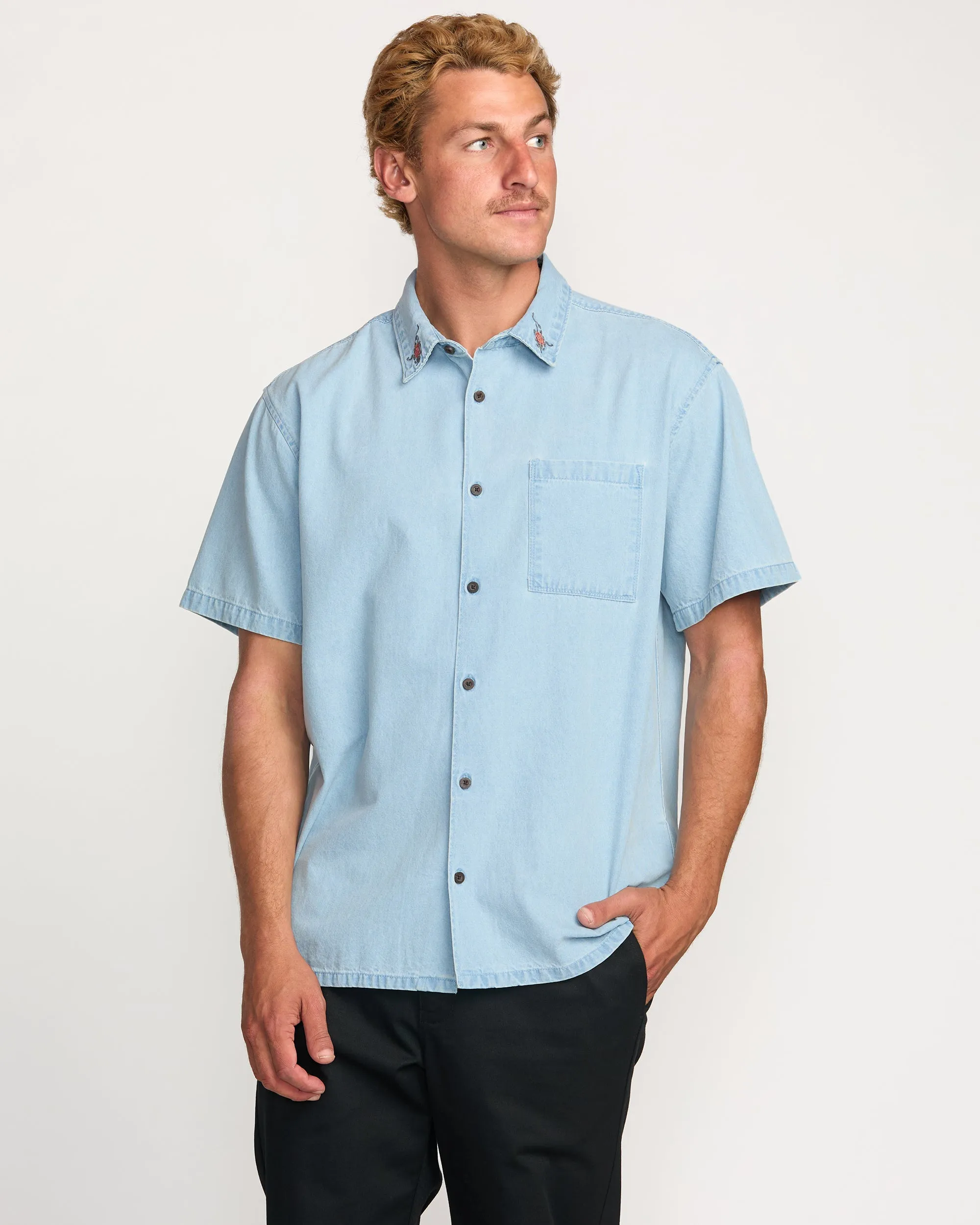 Occy Short Sleeve Shirt - Cloud Blue sold by Billabong product image thumbnail 2