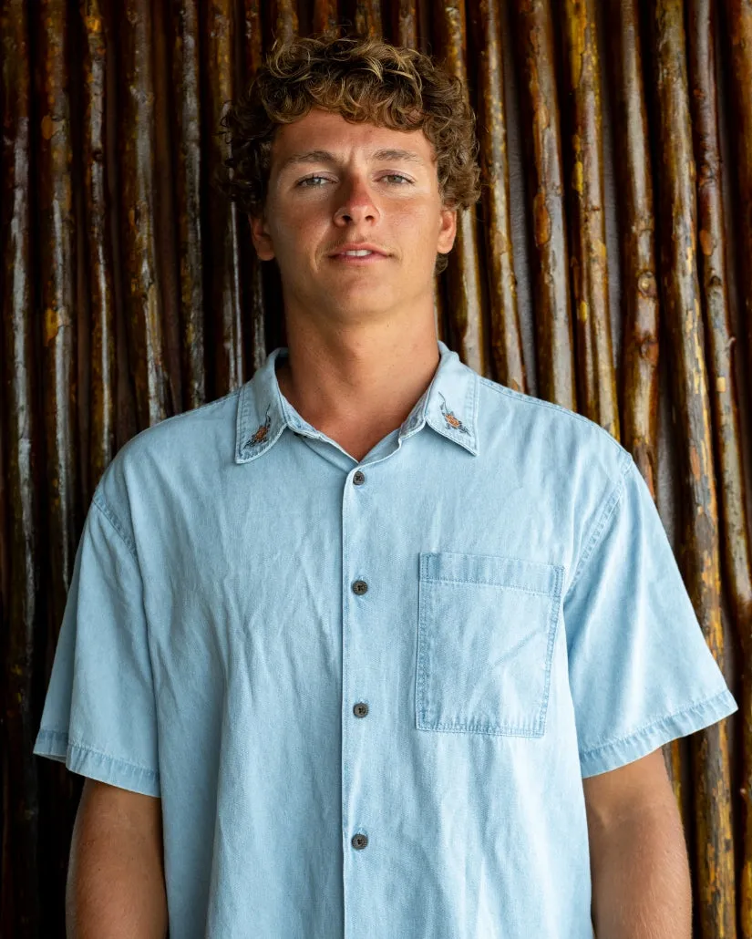Occy Short Sleeve Shirt - Cloud Blue sold by Billabong