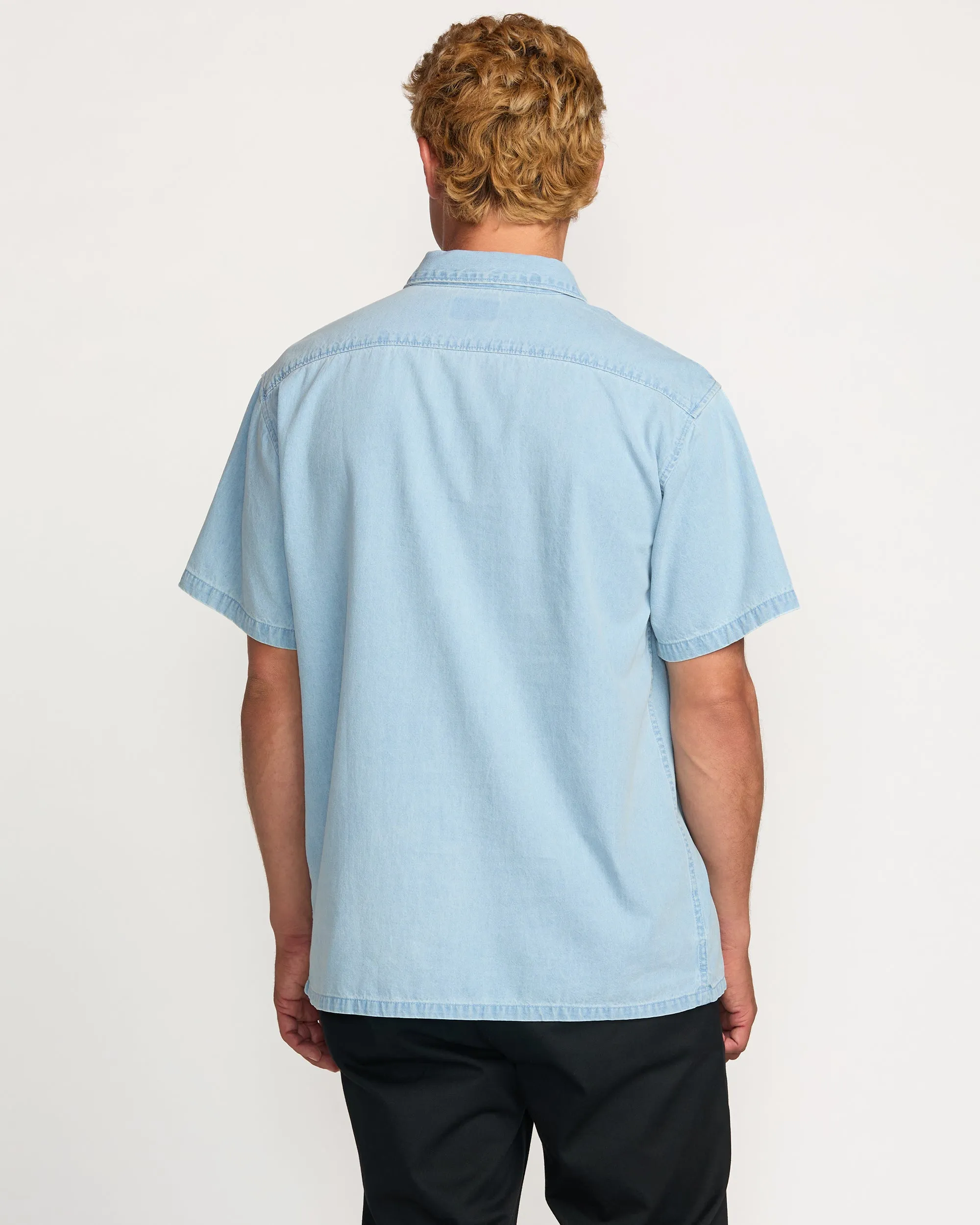 Occy Short Sleeve Shirt - Cloud Blue sold by Billabong product image thumbnail 3
