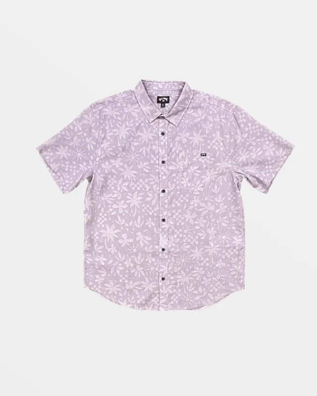 Sundays Short Sleeve Shirt - Deep Purple sold by Billabong