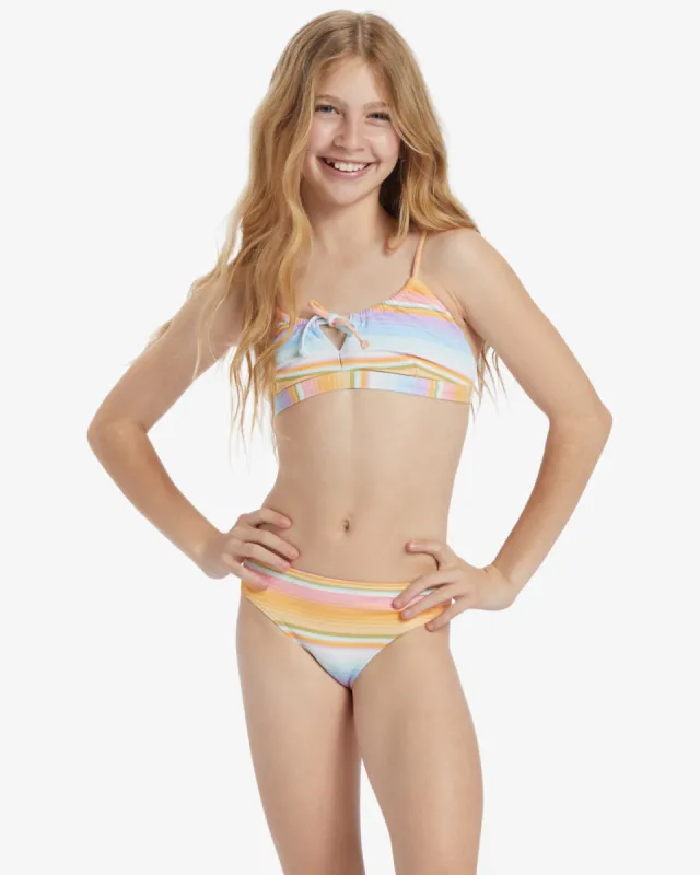 Girls Blissed Out Coco Bralette Set Bikini Set - Multi made by Billabong