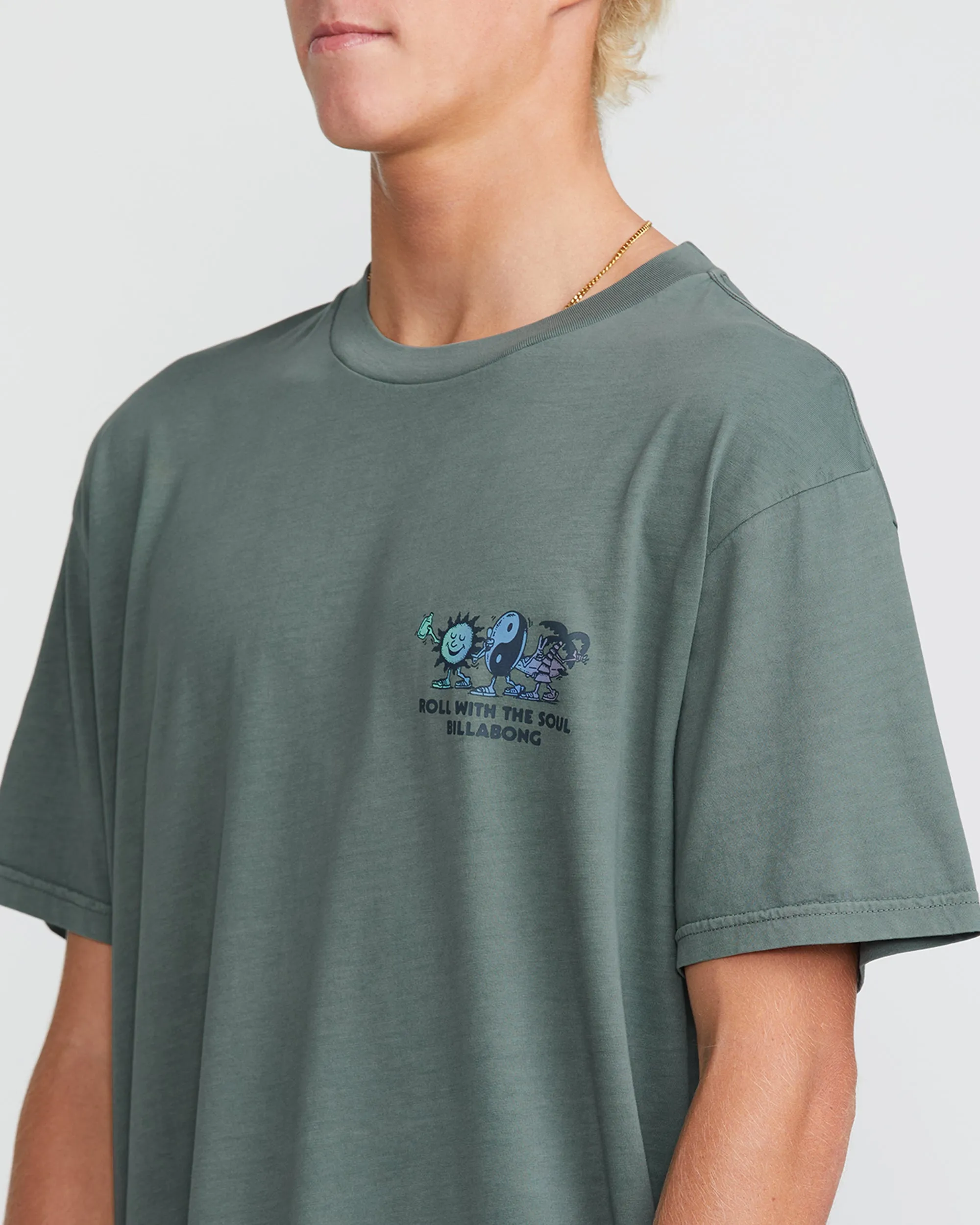 Roll Premium Wave Wash Short Sleeve Tee - Dark Slate sold by Billabong product image thumbnail 5
