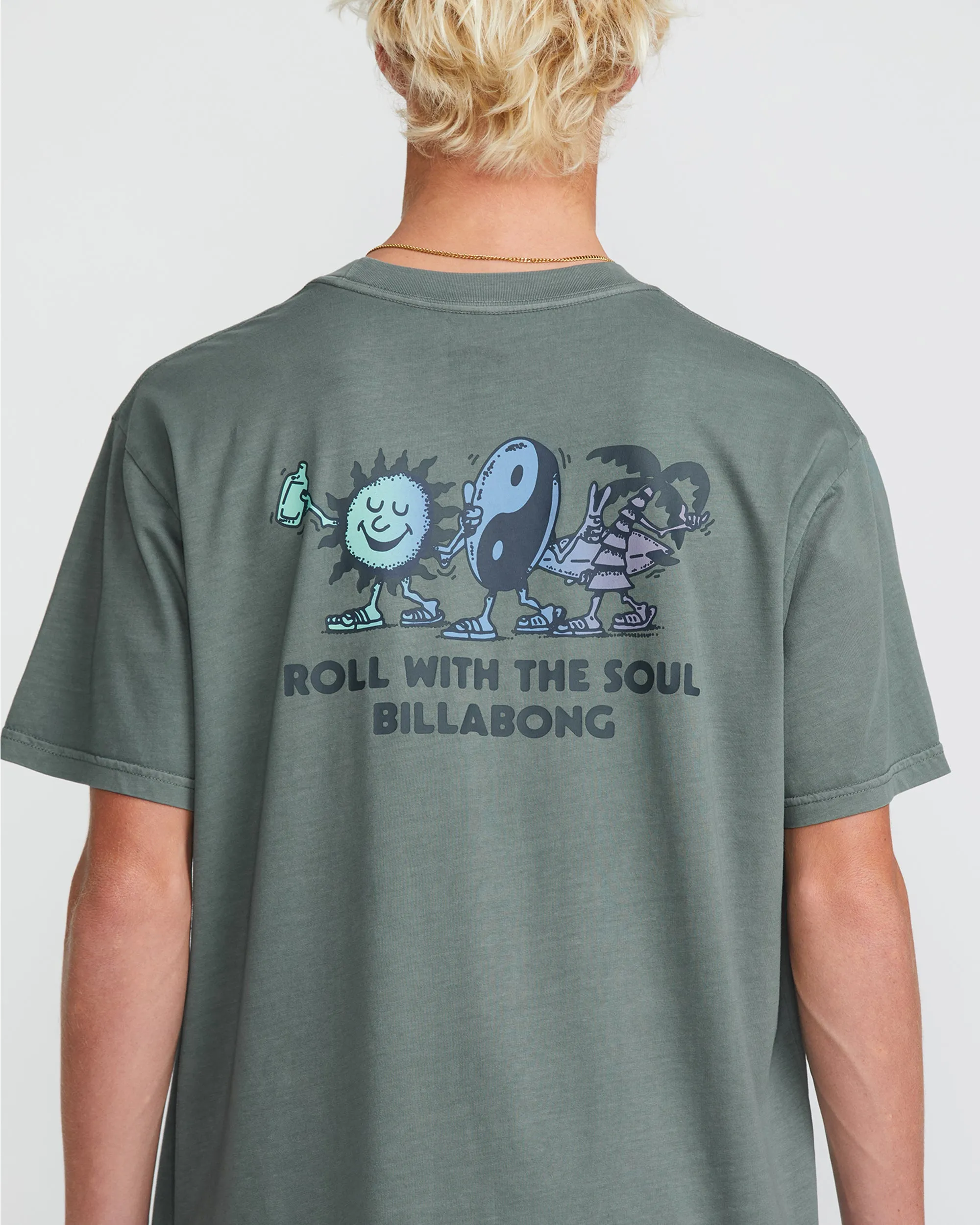 Roll Premium Wave Wash Short Sleeve Tee - Dark Slate sold by Billabong product image thumbnail 2