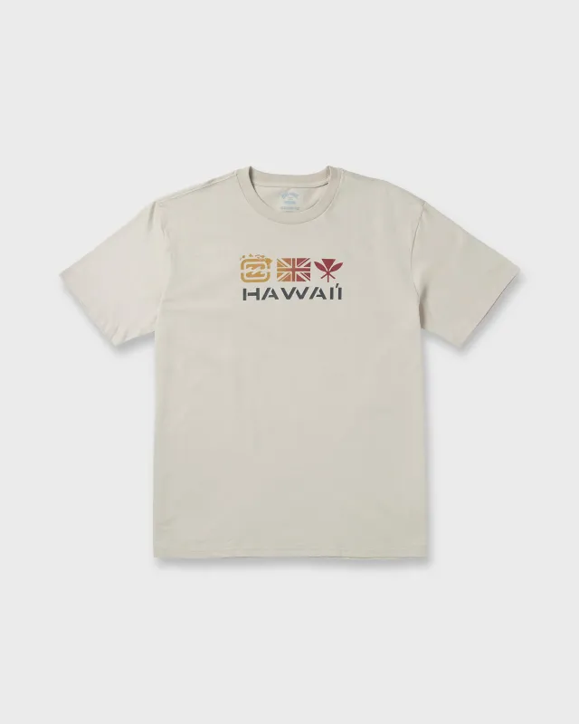 Kahili Hawaii Regular Tee - Bleached Sand sold by Billabong