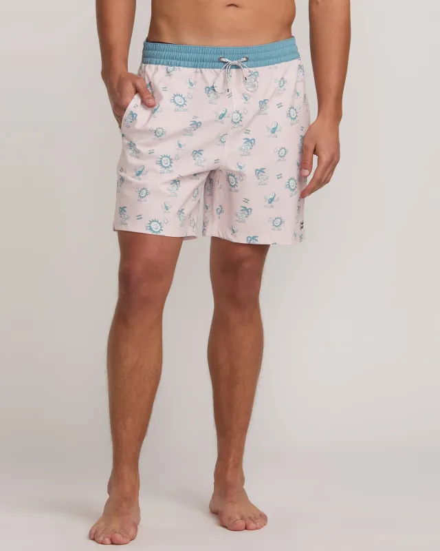 Good Times Laybacks 16" Trunks - Light Pink sold by Billabong