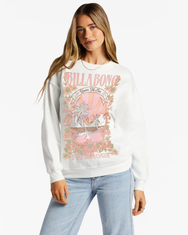 Ride The Wave Sweatshirt - Salt Crystal sold by Billabong
