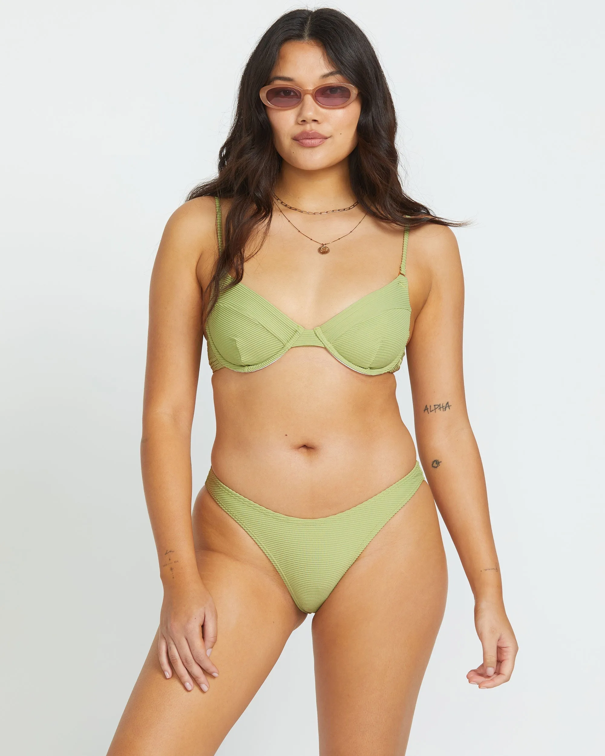 Tanlines Hike Bikini Bottom - Avocado sold by Billabong product image thumbnail 2