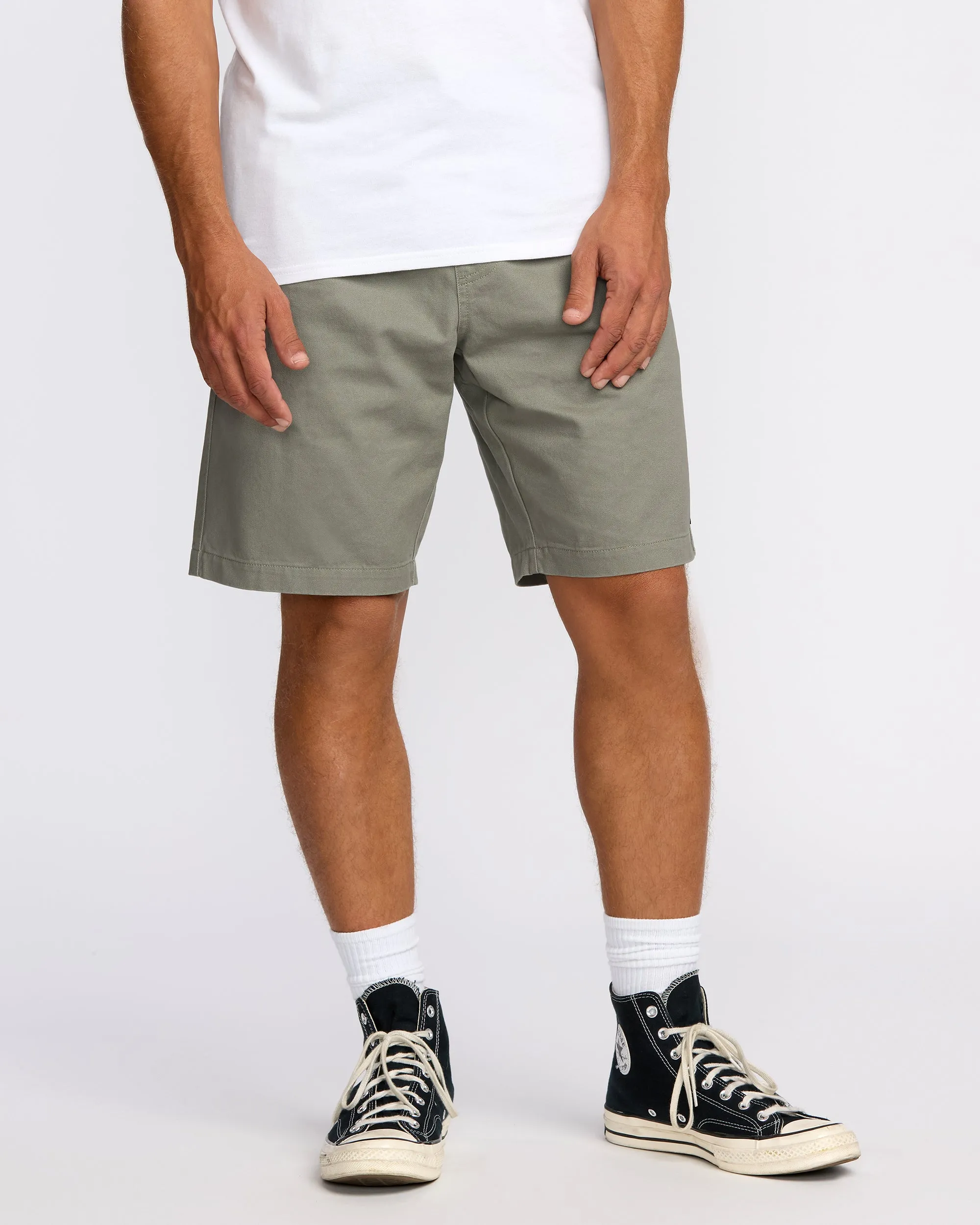 Larry Laybacks 19" Twill Shorts - Green Ash sold by Billabong