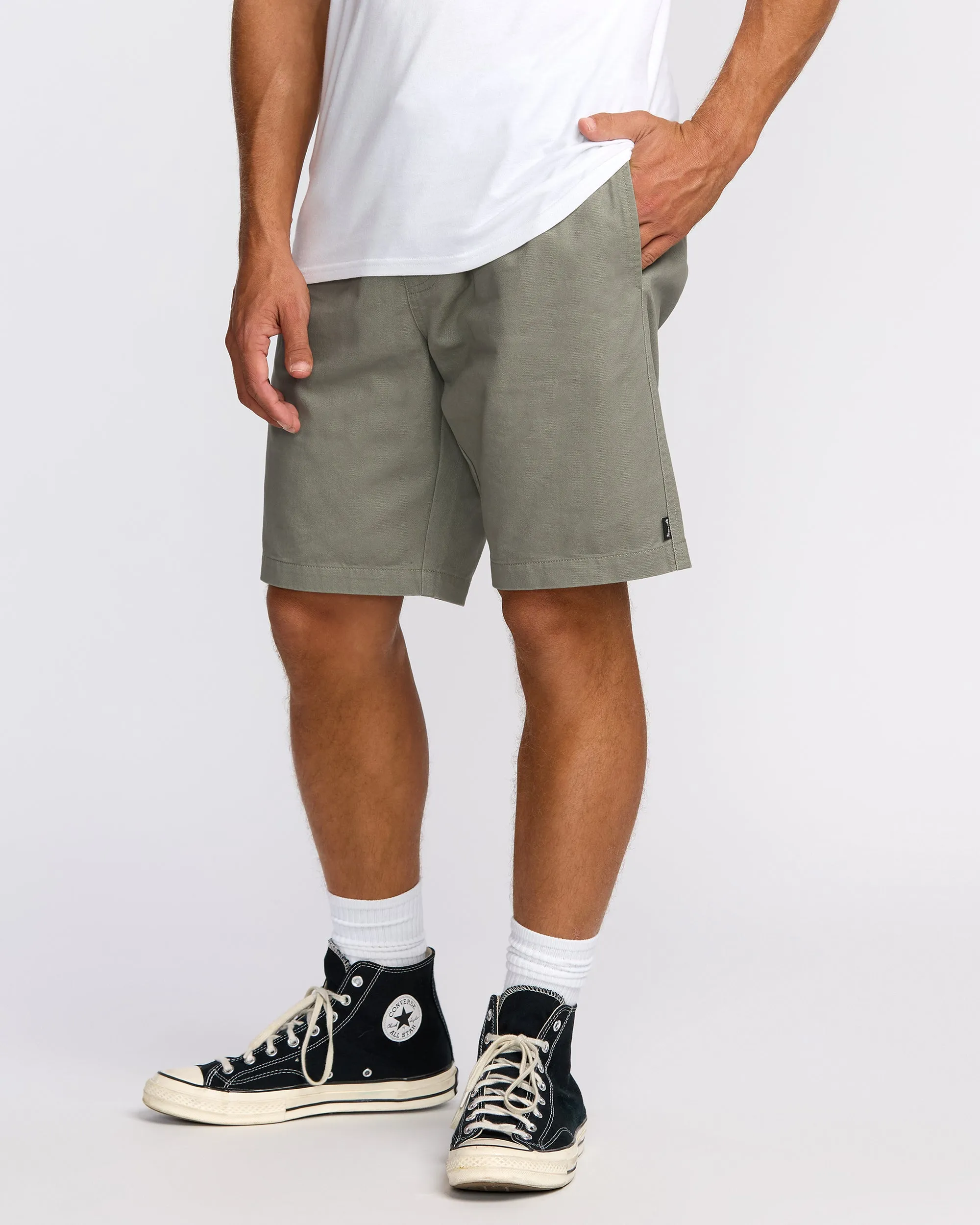 Larry Laybacks 19" Twill Shorts - Green Ash sold by Billabong product image thumbnail 3
