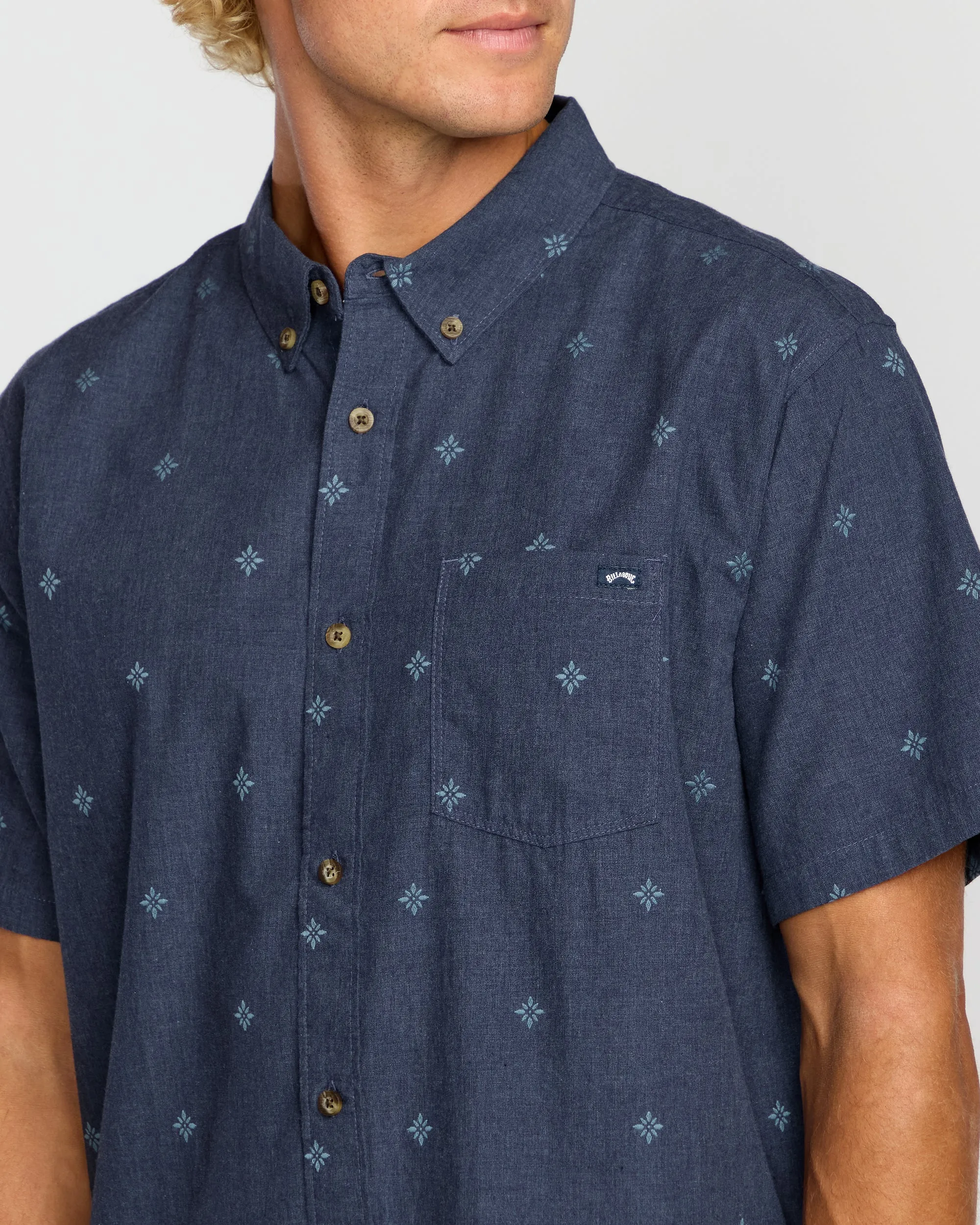 All Day Jacquard Short Sleeve Shirt - Midnight sold by Billabong product image thumbnail 5