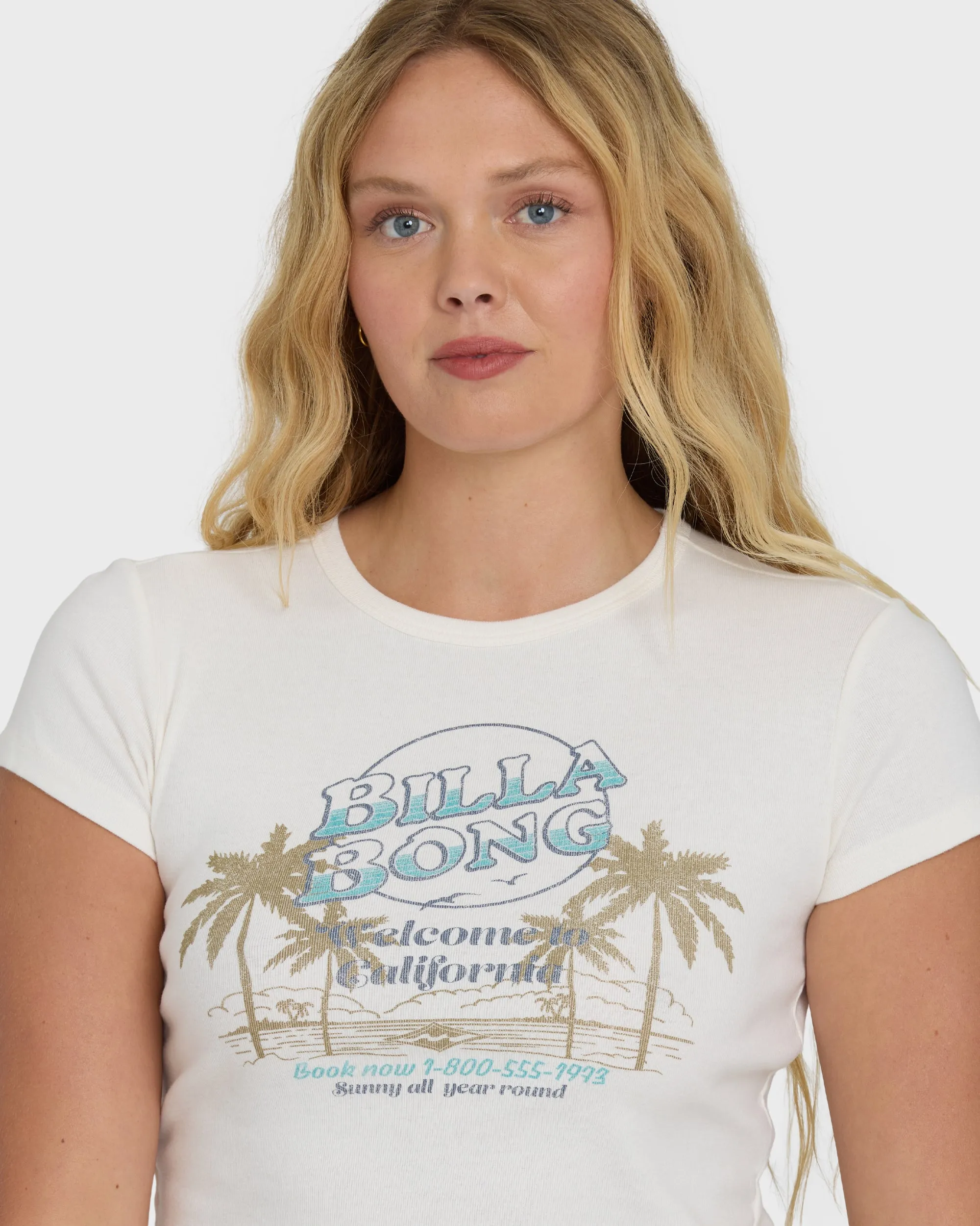 Tropics Sunset California Tee - Salt Crystal sold by Billabong product image thumbnail 4