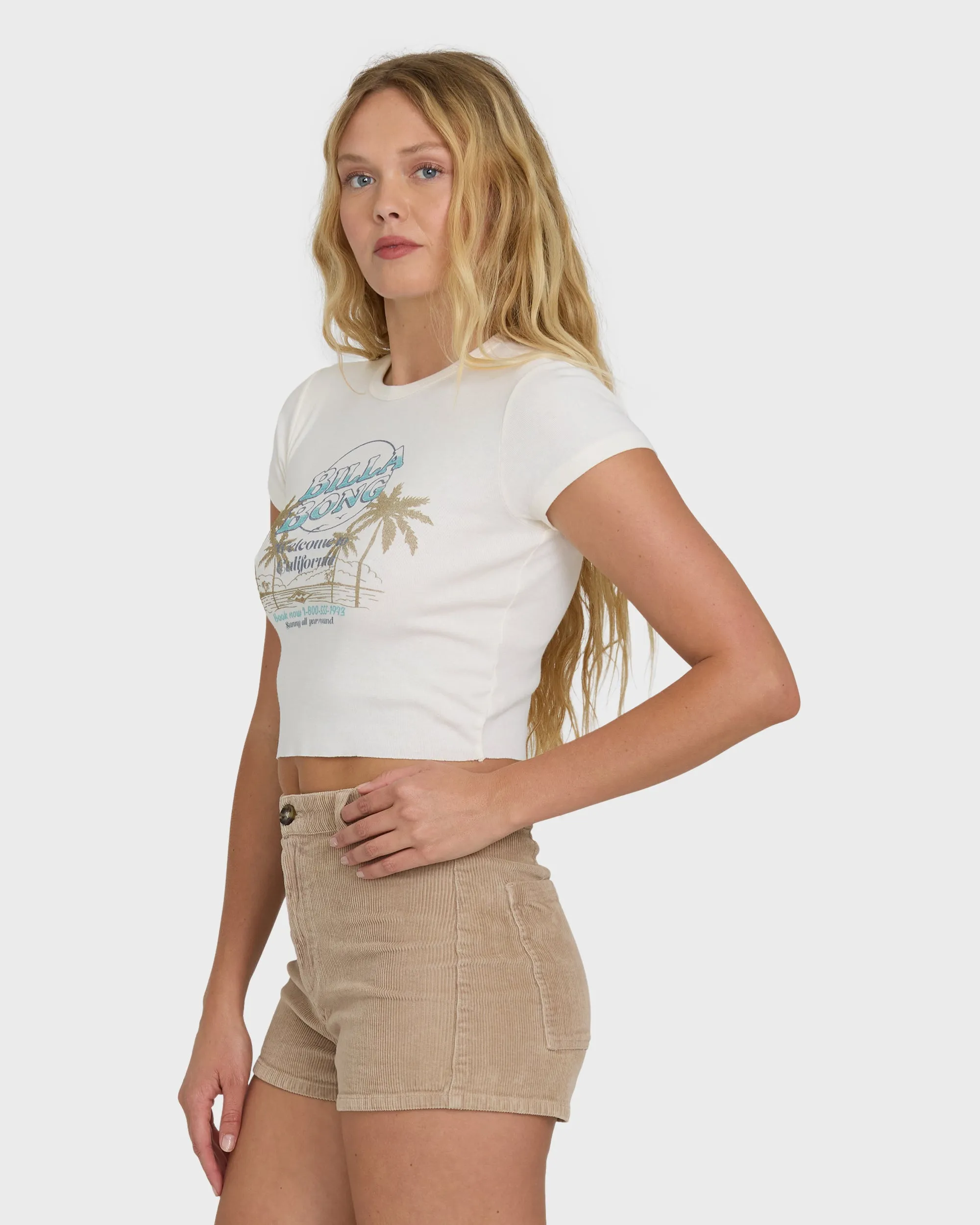 Tropics Sunset California Tee - Salt Crystal sold by Billabong product image thumbnail 3