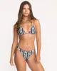 Wave Watcher Tanga Bikini Bottom - Black White sold by Billabong