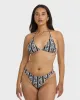 Wave Watcher Tanga Bikini Bottom - Black White sold by Billabong