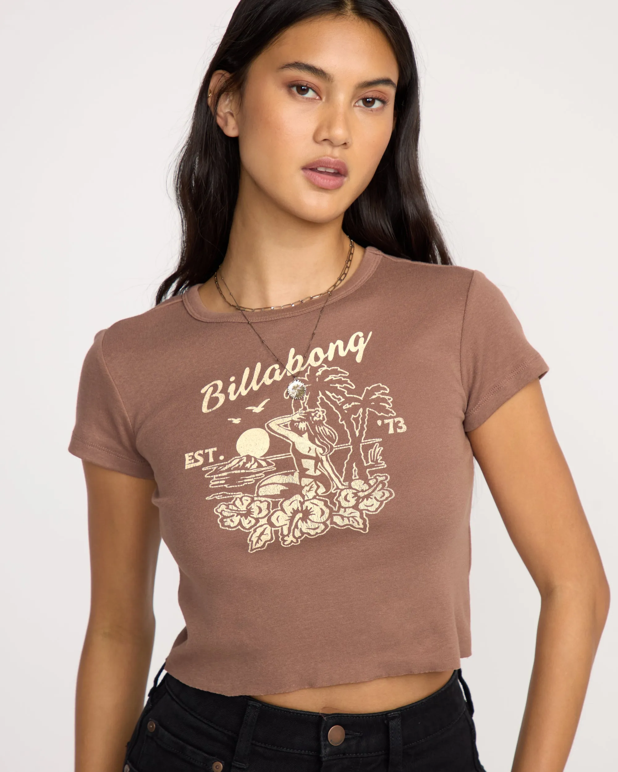 Tropic Happenings Short Sleeve T-Shirt - Espresso sold by Billabong product image thumbnail 5
