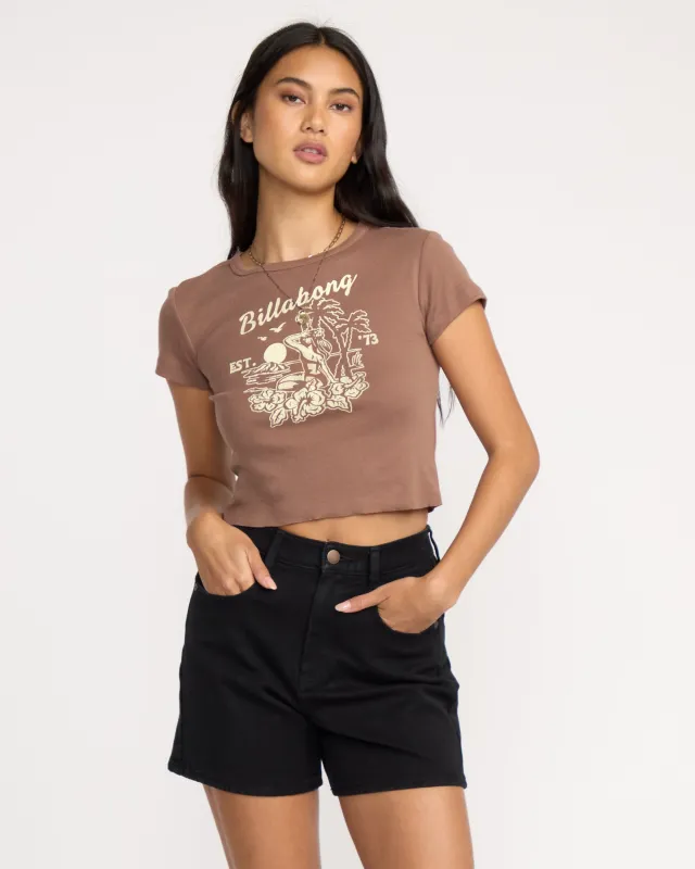 Tropic Happenings Short Sleeve T-Shirt - Espresso sold by Billabong