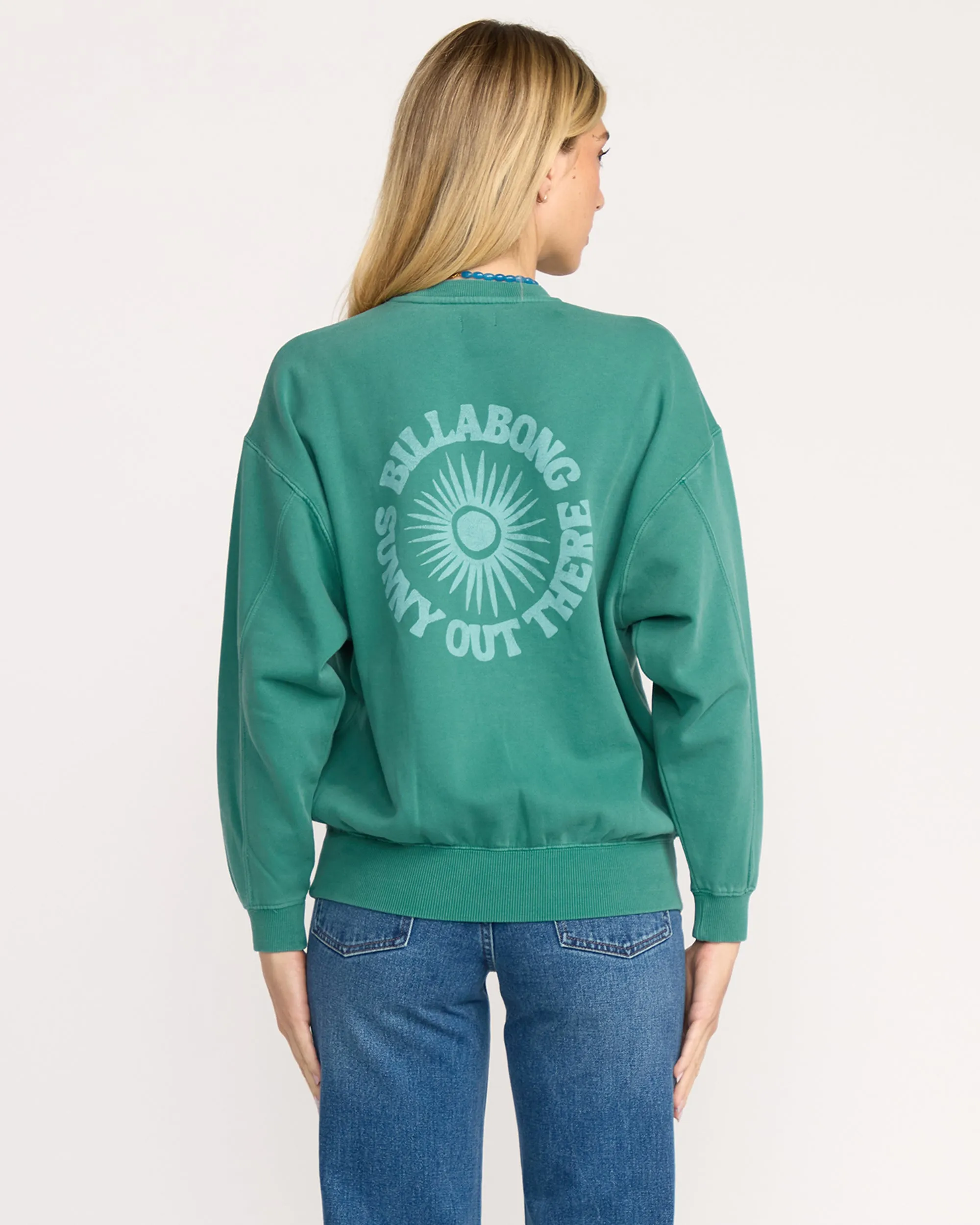 Time For Kendal Crewneck Sweatshirt - Evergreen sold by Billabong product image thumbnail 4
