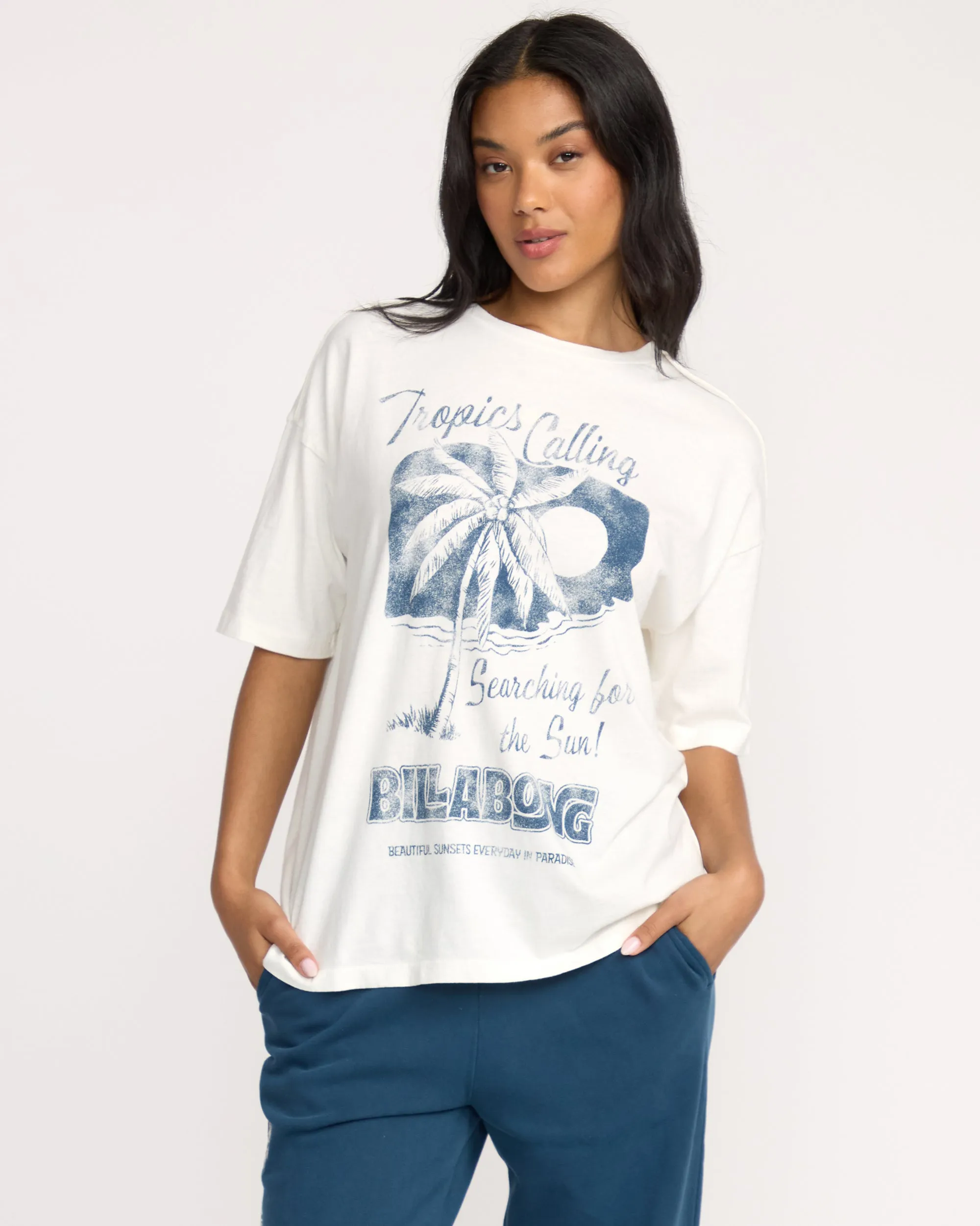 This Sunny Time T-Shirt - Salt Crystal sold by Billabong