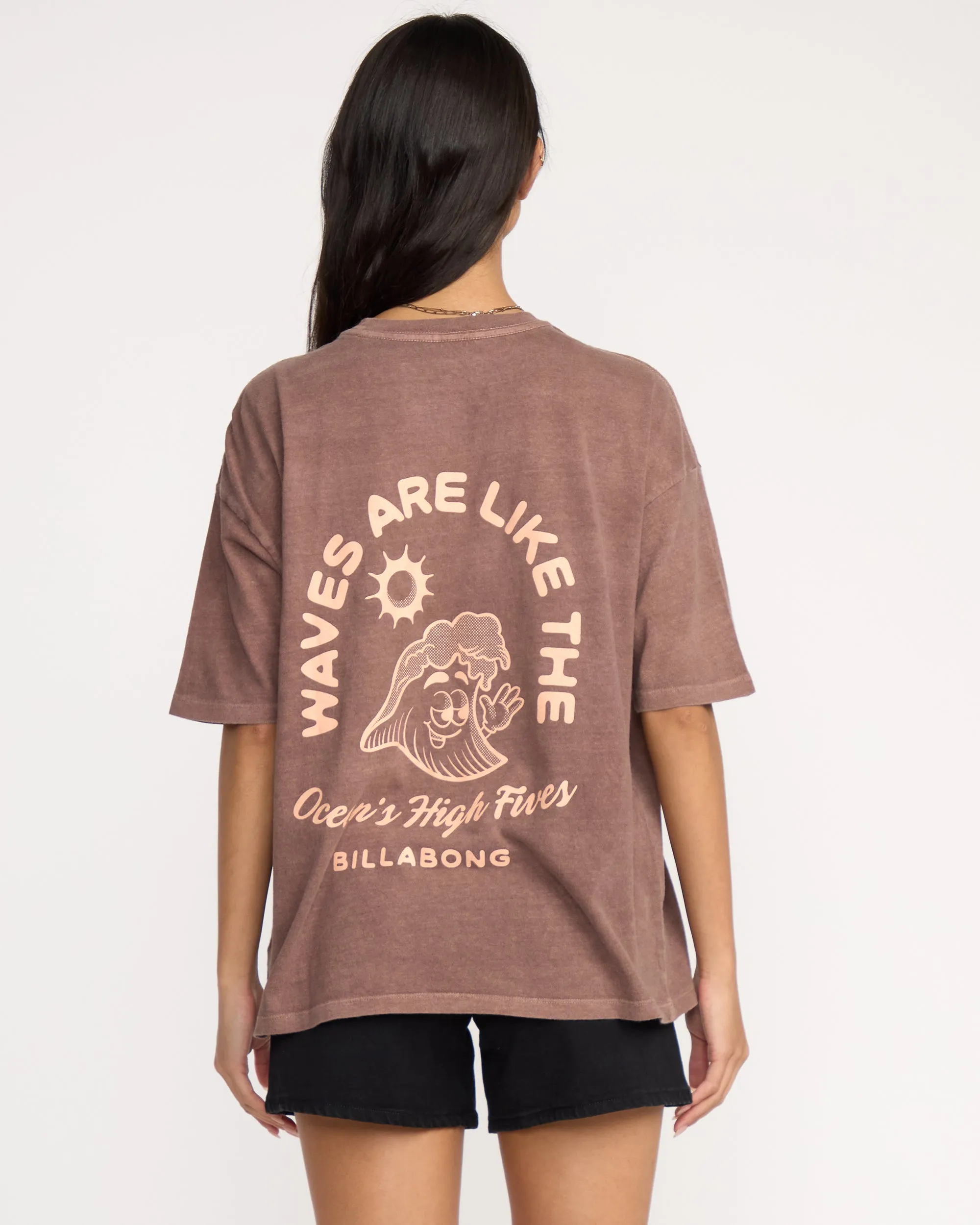 The Great Waves T-Shirt - Espresso sold by Billabong product image thumbnail 2