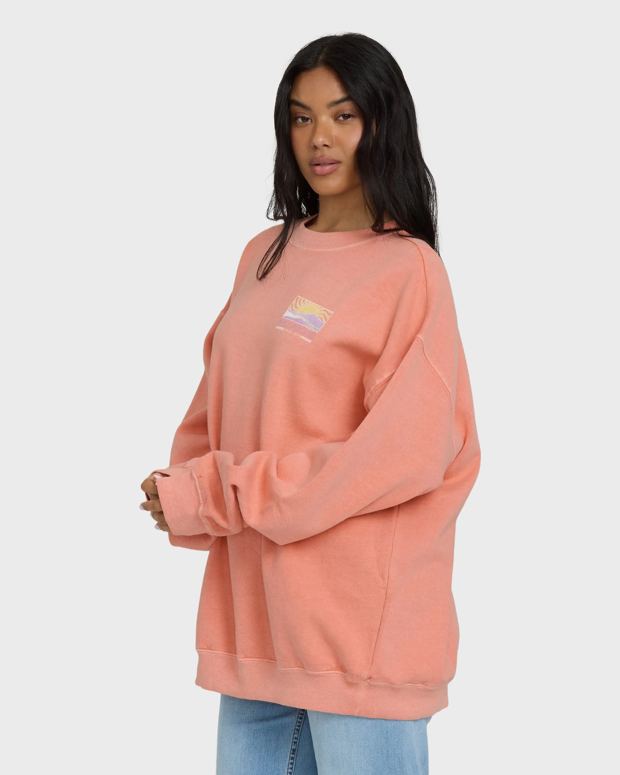 Ride In Crewneck Sweatshirt - Peach Out sold by Billabong product image thumbnail 3