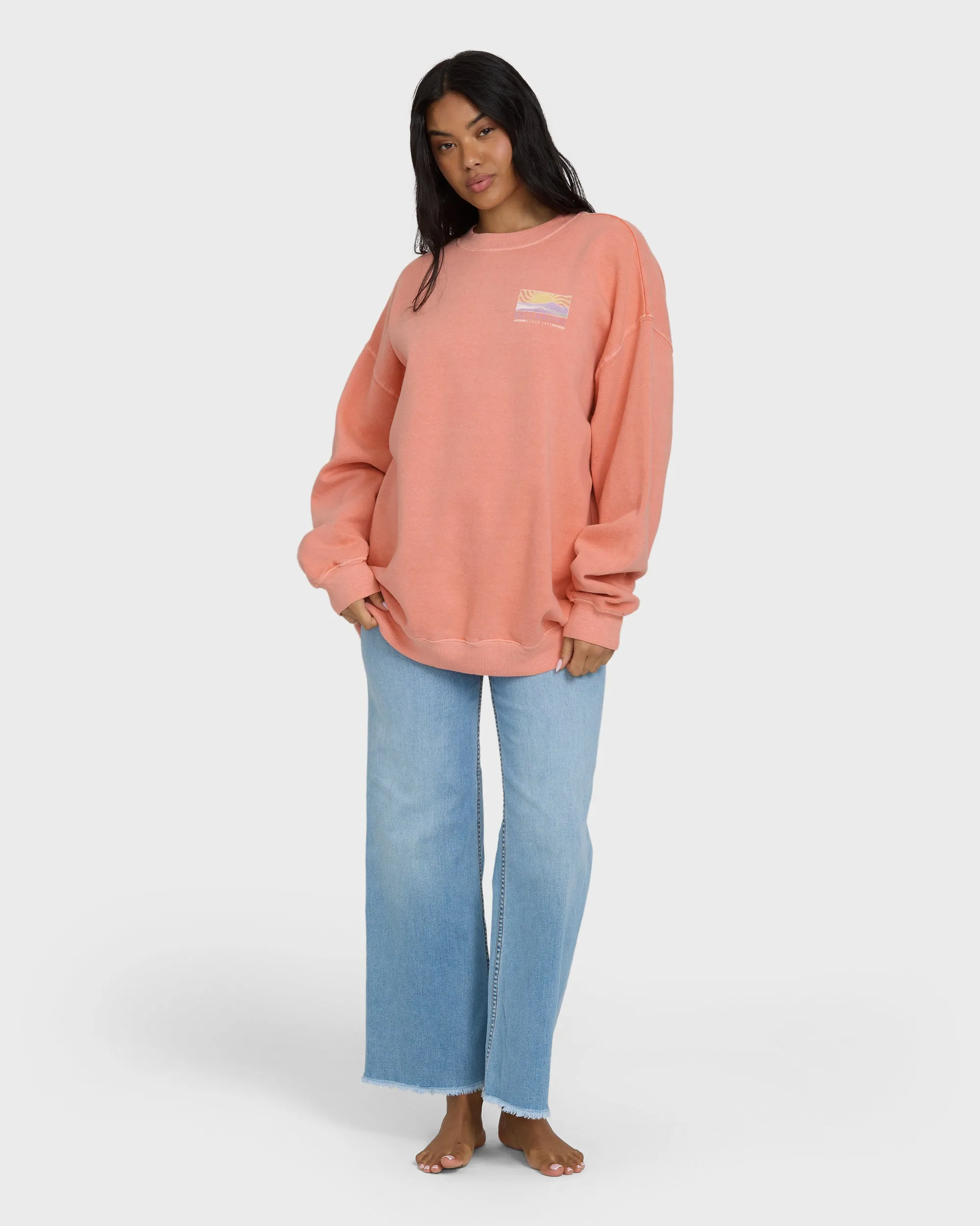 Ride In Crewneck Sweatshirt - Peach Out sold by Billabong product image thumbnail 5