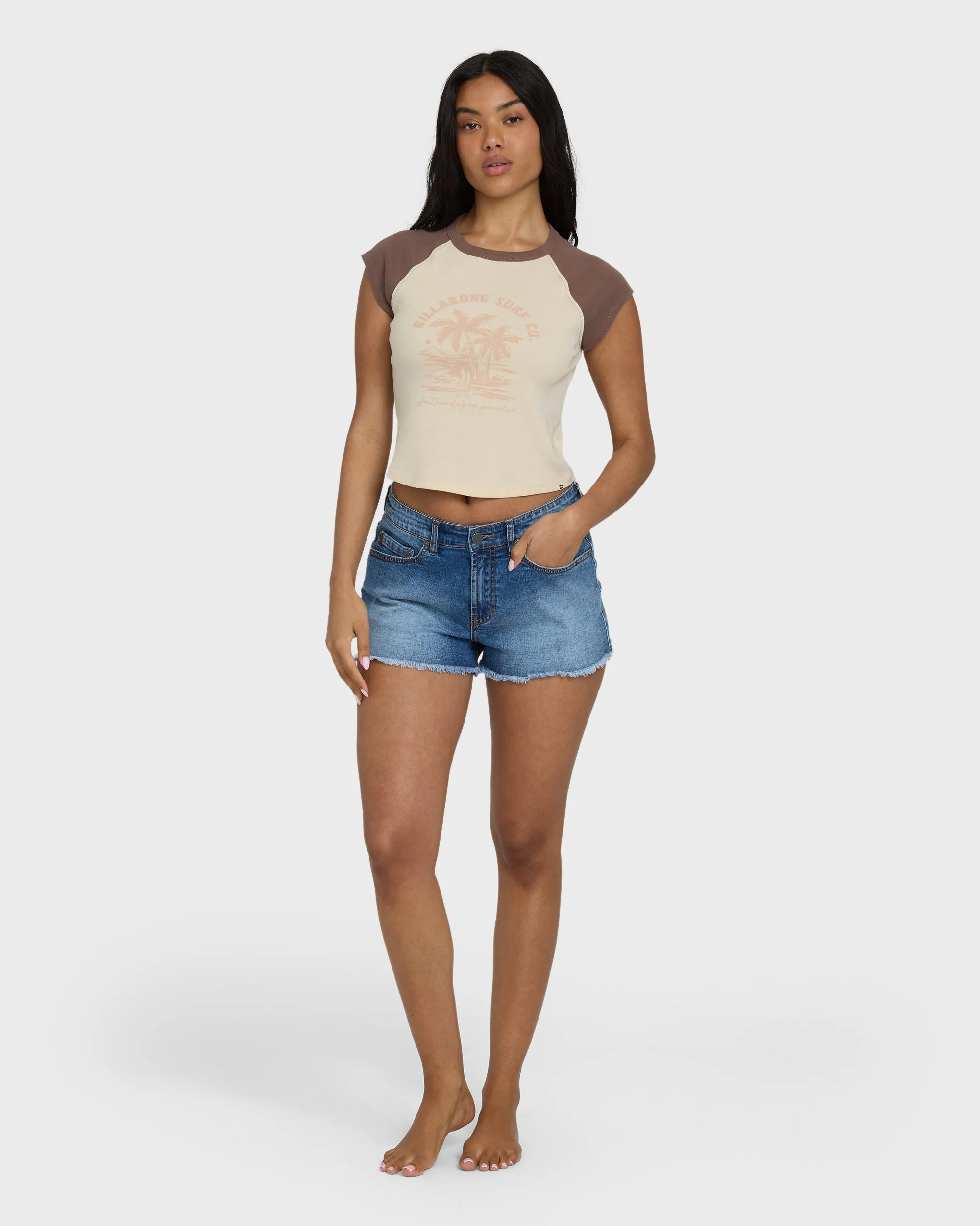 Paradise Raglan Short Sleeve T-Shirt - Kona sold by Billabong product image thumbnail 5