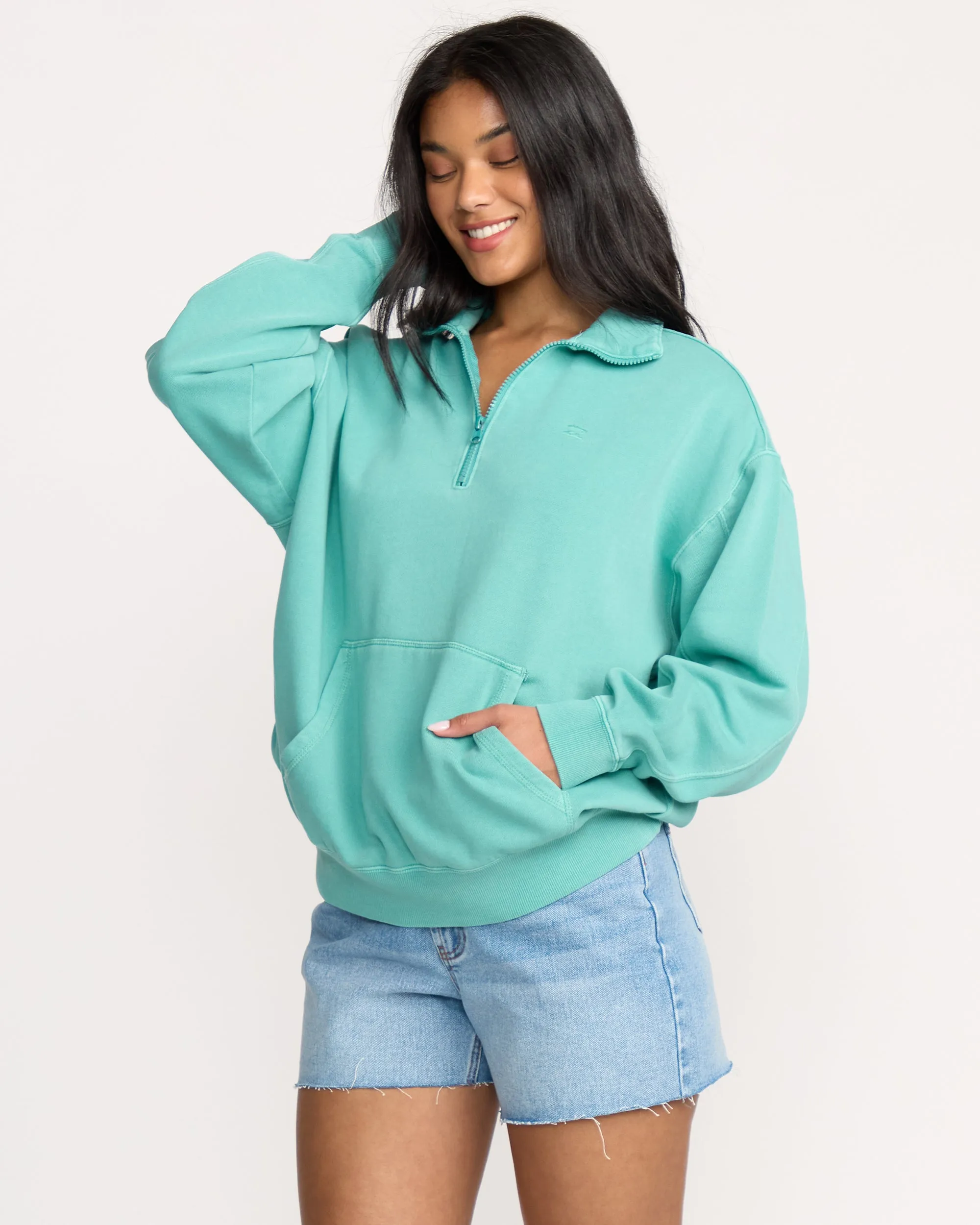 Hula Half Zip Sweatshirt - Blue Bird sold by Billabong product image thumbnail 3