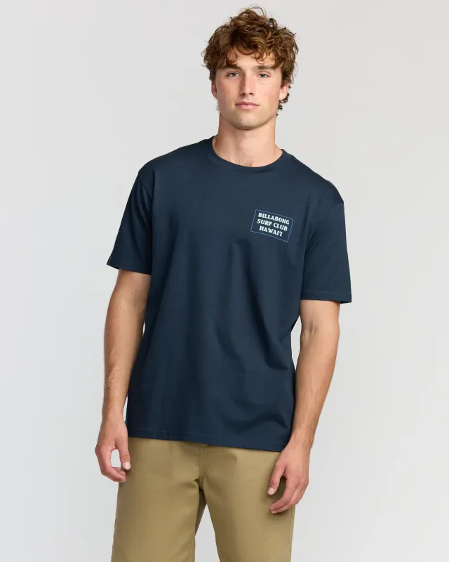 Wave Hi Premium Short Sleeve T-Shirt - Navy sold by Billabong
