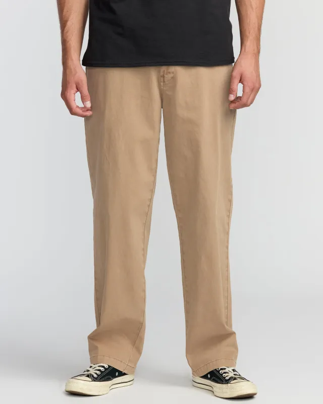 73 Wave Washed Chino Pants - Khaki sold by Billabong