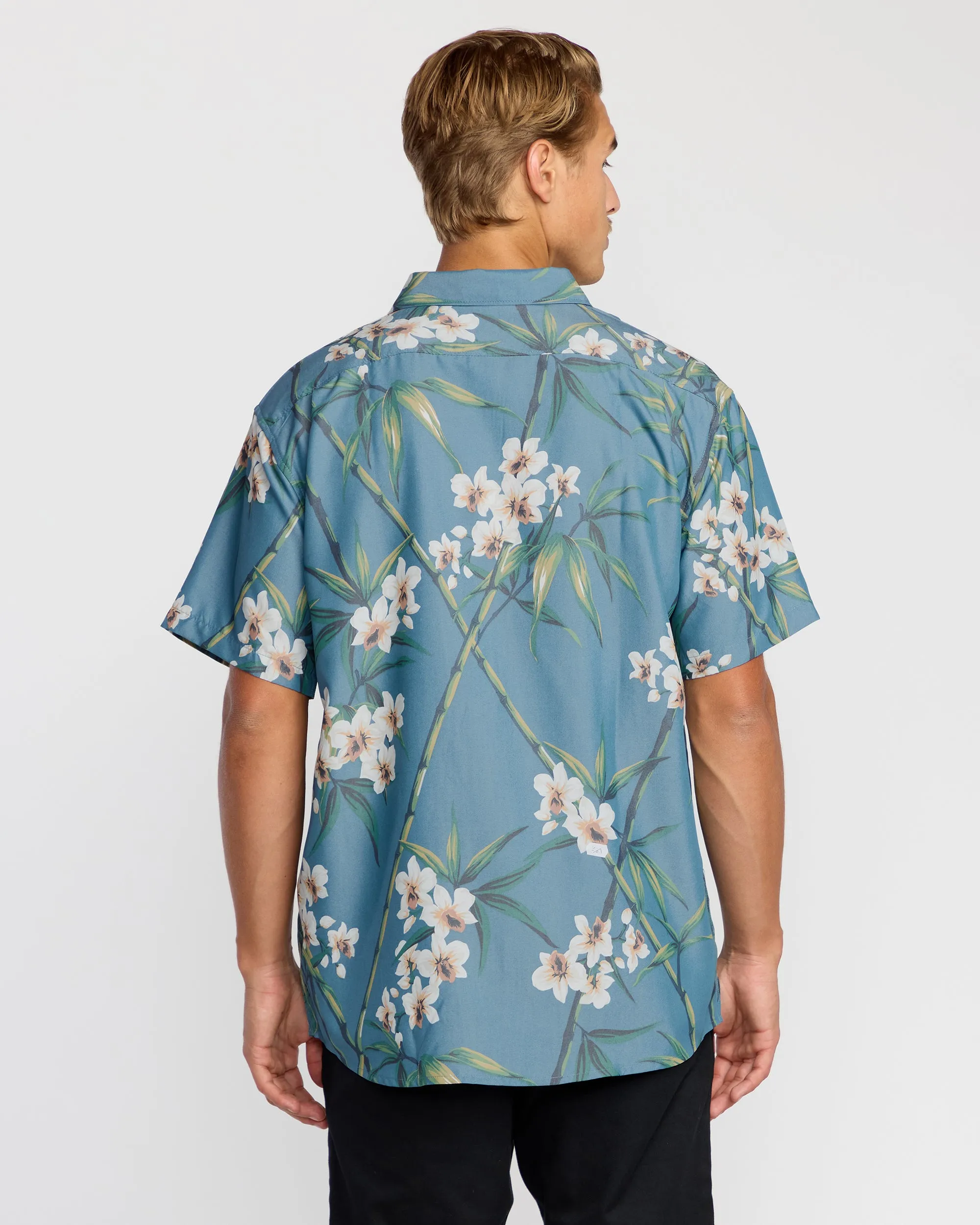 Sundays Lounge Short Sleeve Shirt - Steel Blue sold by Billabong product image thumbnail 2