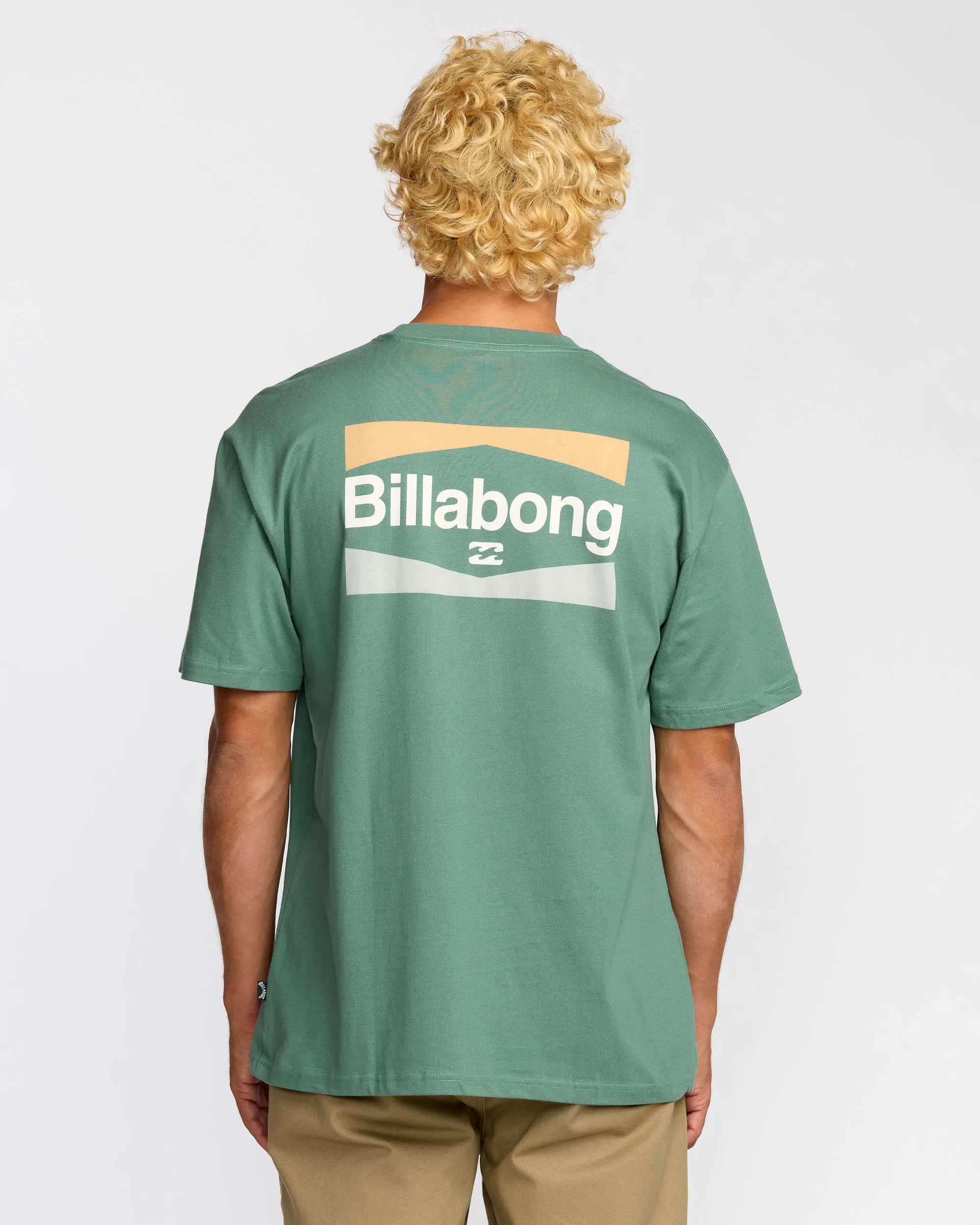 Walled Regular Short Sleeve T-Shirt - Sage Green sold by Billabong product image thumbnail 2