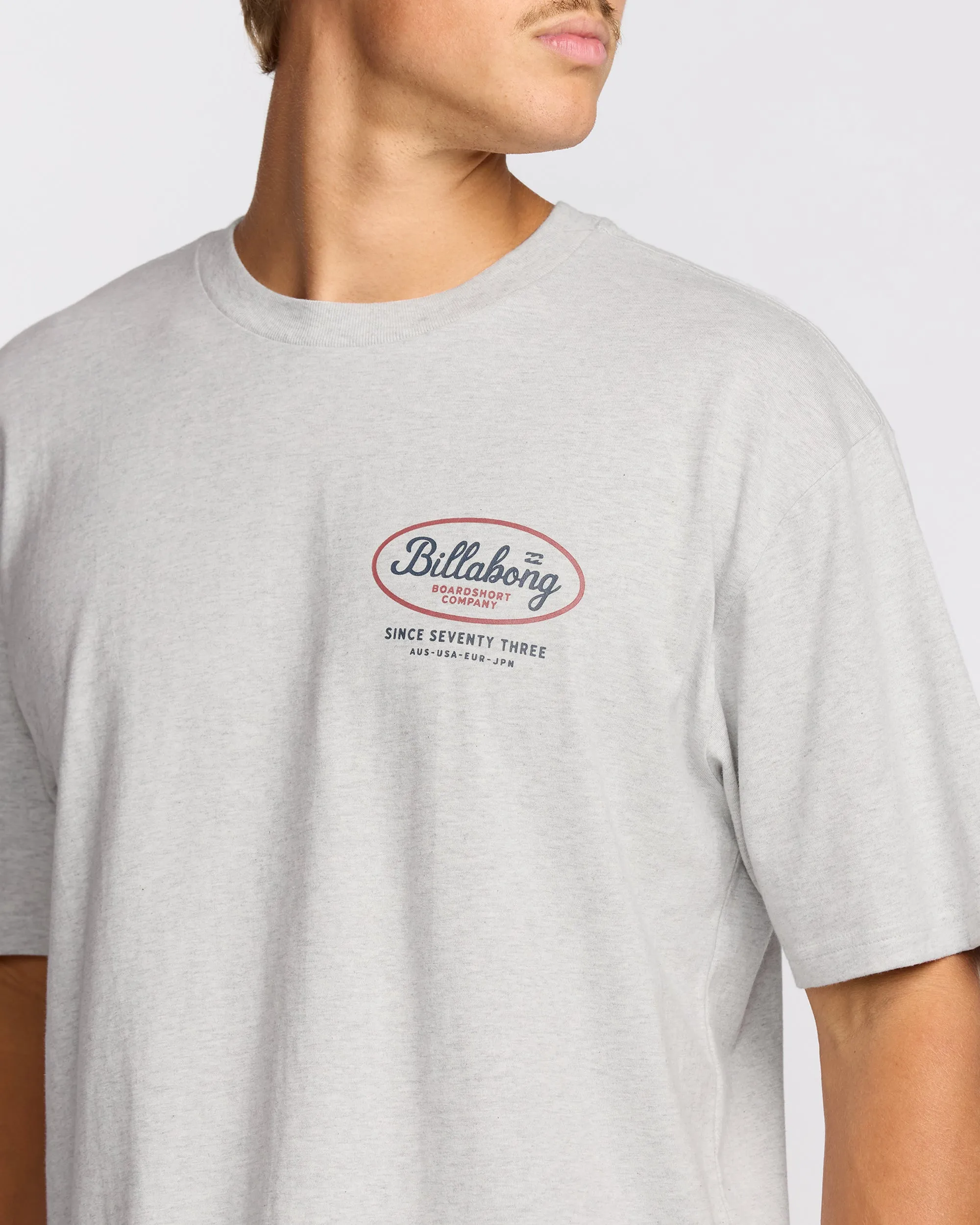 Walled Regular Short Sleeve T-Shirt - Lt Grey Htr sold by Billabong product image thumbnail 5