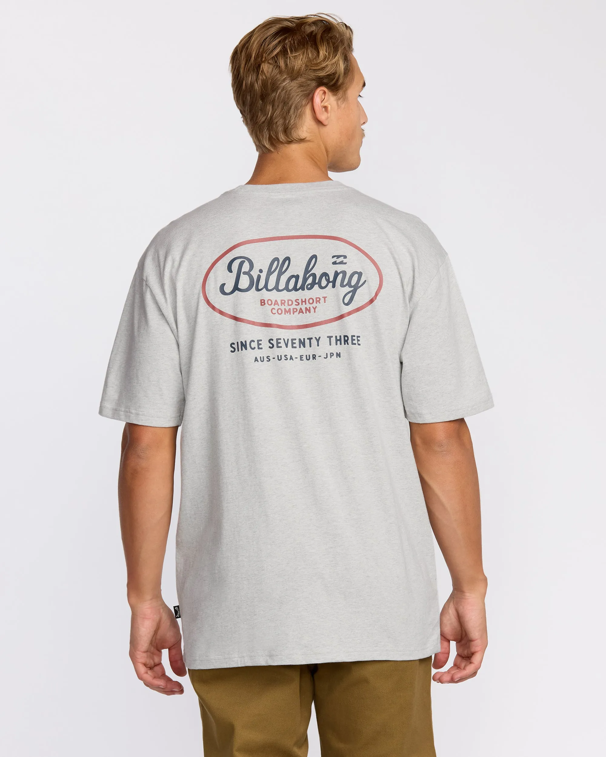 Walled Regular Short Sleeve T-Shirt - Lt Grey Htr sold by Billabong product image thumbnail 2