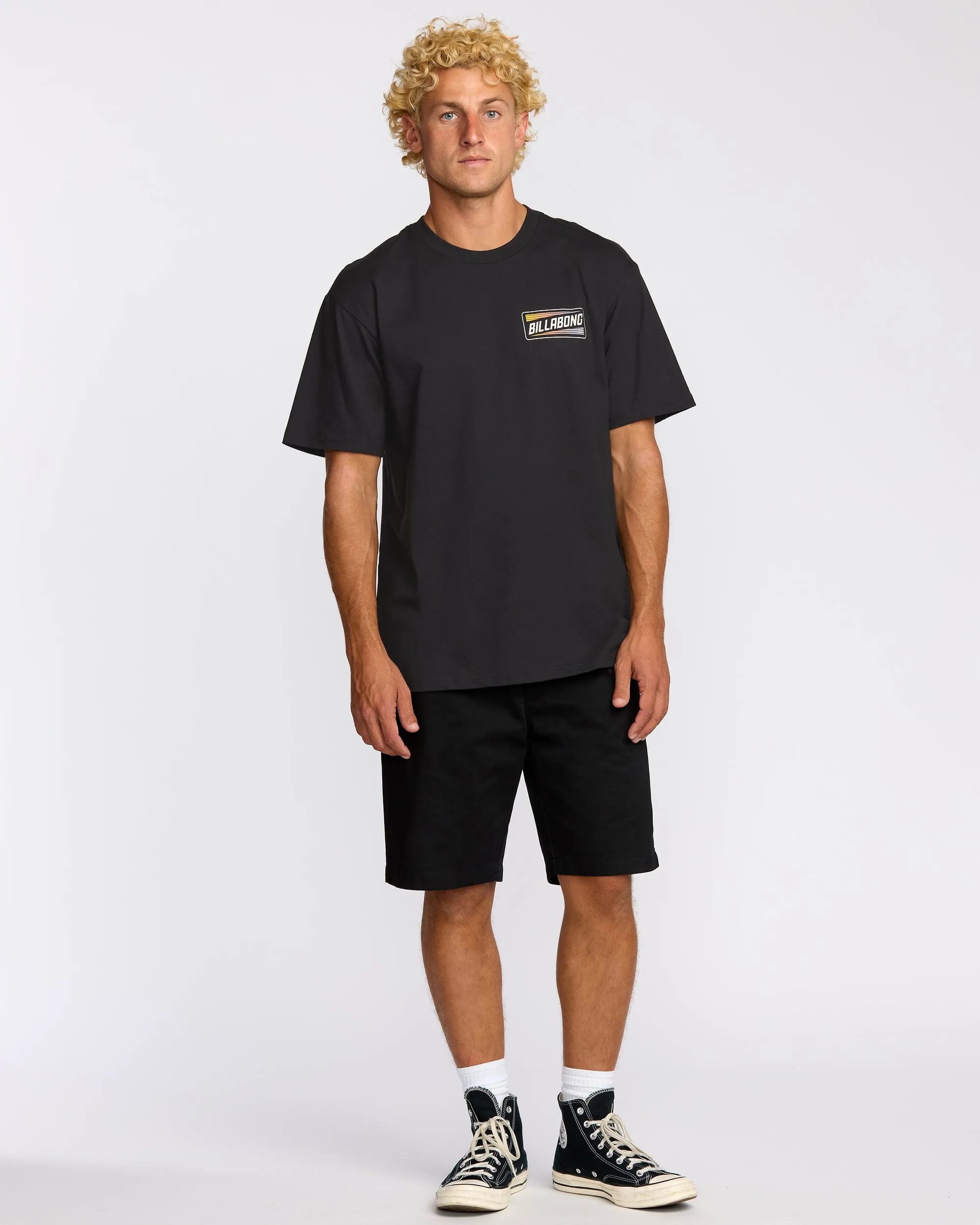 Walled Regular Short Sleeve T-Shirt - Black sold by Billabong product image thumbnail 4