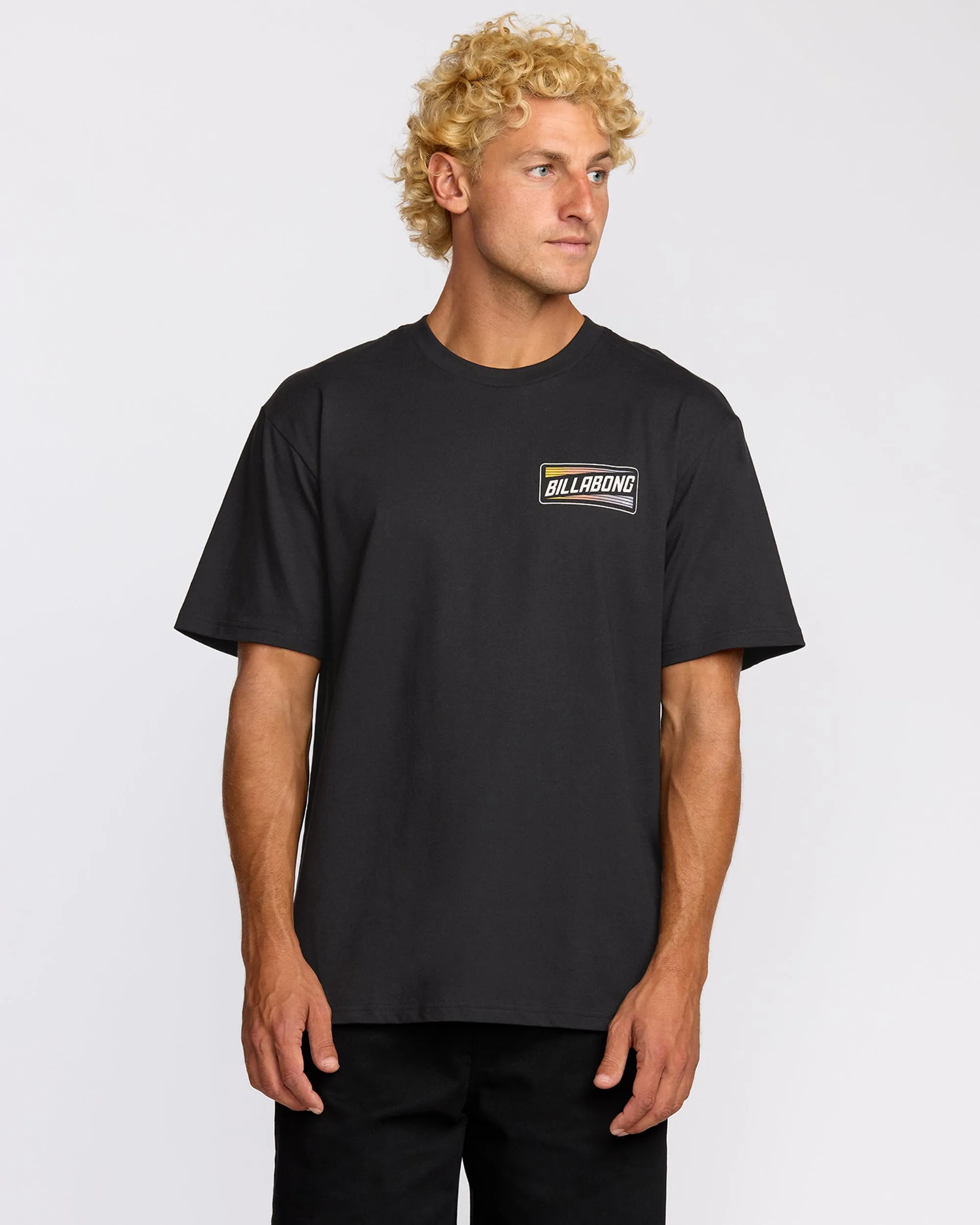 Walled Regular Short Sleeve T-Shirt - Black sold by Billabong