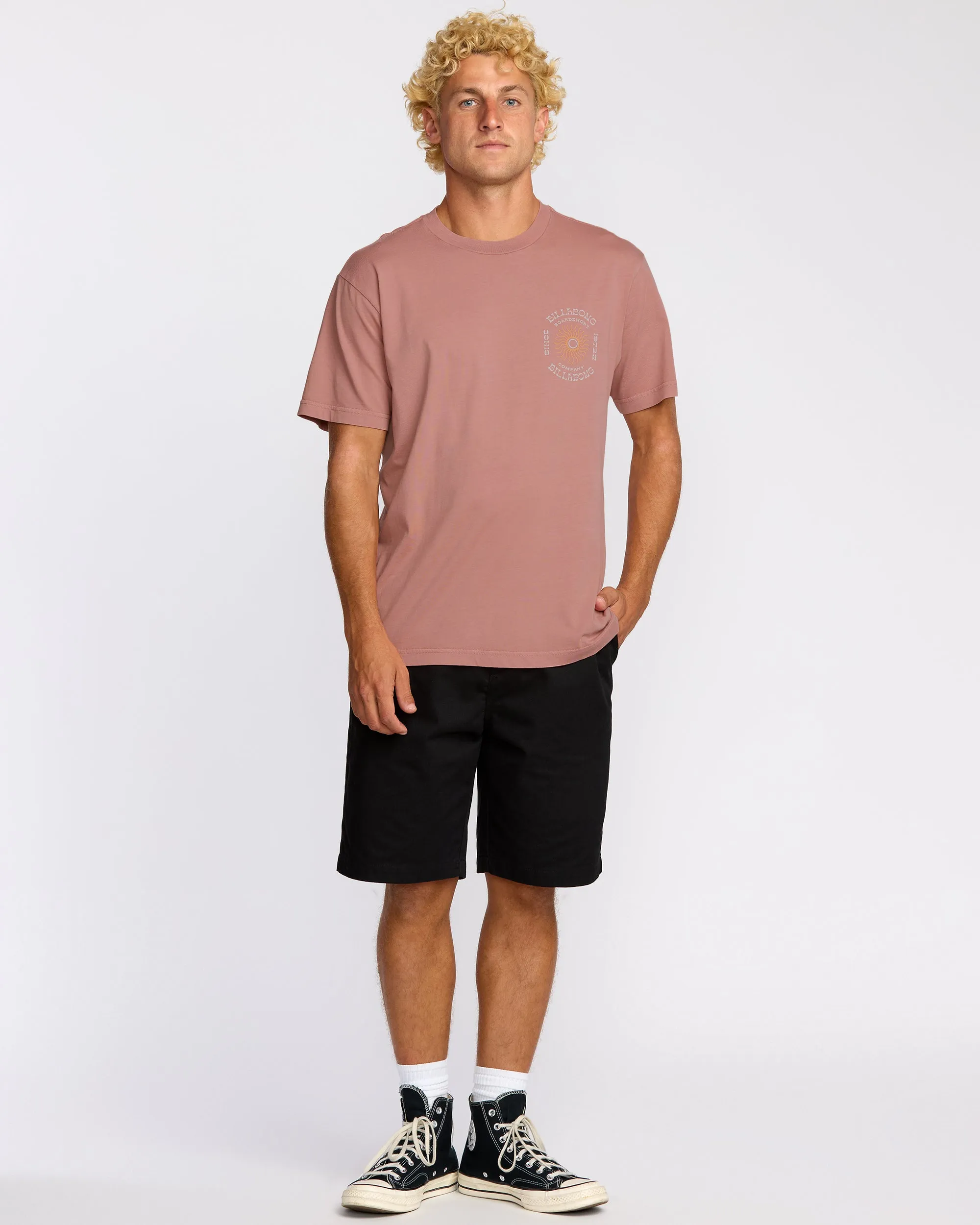 Sunrise Premium Wave Wash Short Sleeve T-Shirt - Dusty Rose sold by Billabong product image thumbnail 4