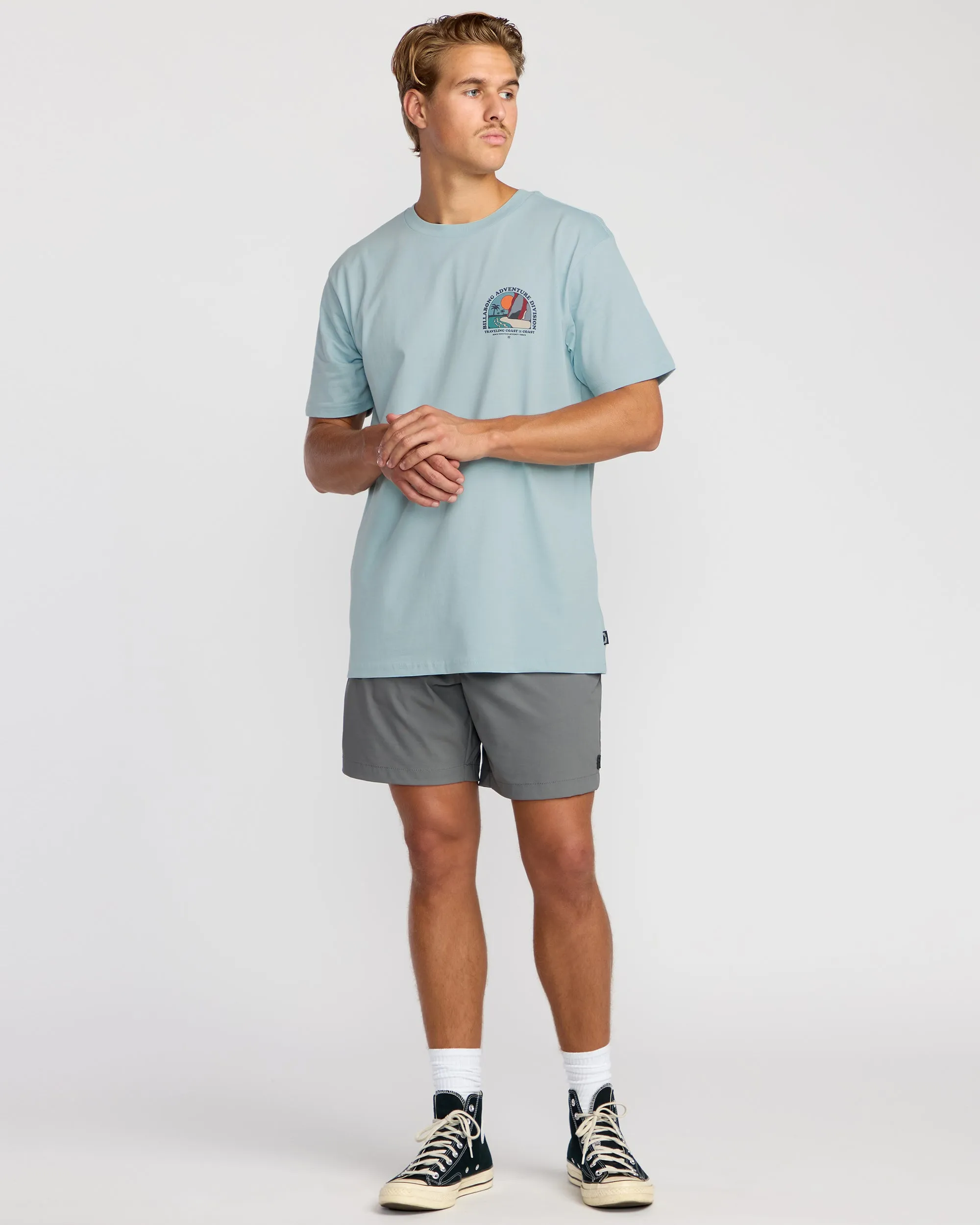 Sundown A/Div Short Sleeve T-Shirt - Dusty Blue sold by Billabong product image thumbnail 4