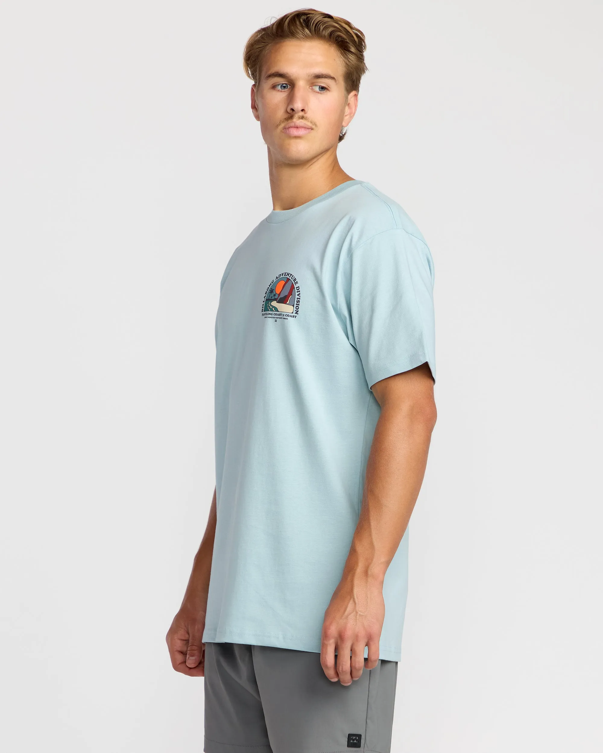 Sundown A/Div Short Sleeve T-Shirt - Dusty Blue sold by Billabong product image thumbnail 3
