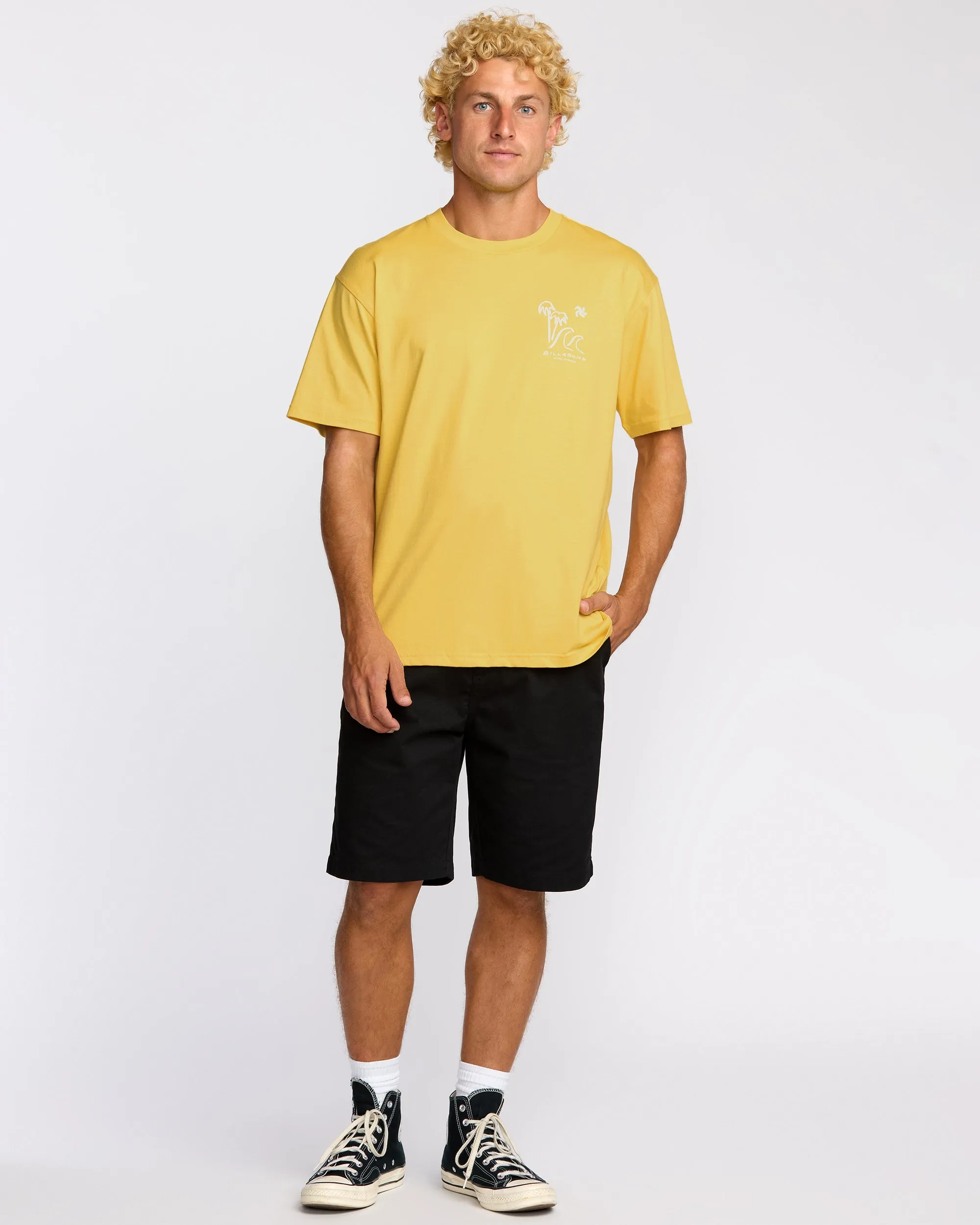 So Far Regular Short Sleeve T-Shirt - Dust Yellow sold by Billabong product image thumbnail 4