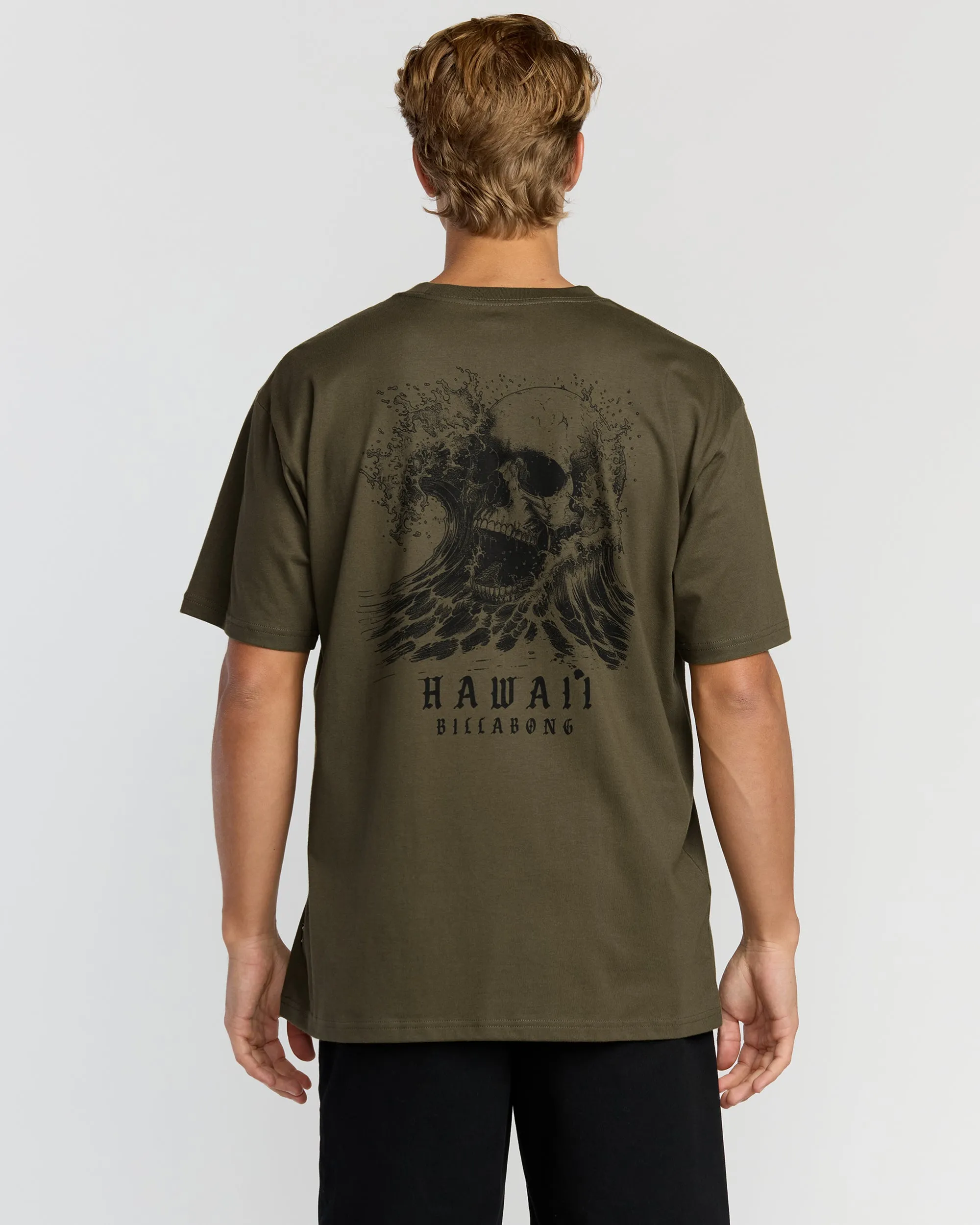 Skull Wave Hi Regular Short Sleeve T-Shirt - Military sold by Billabong product image thumbnail 2