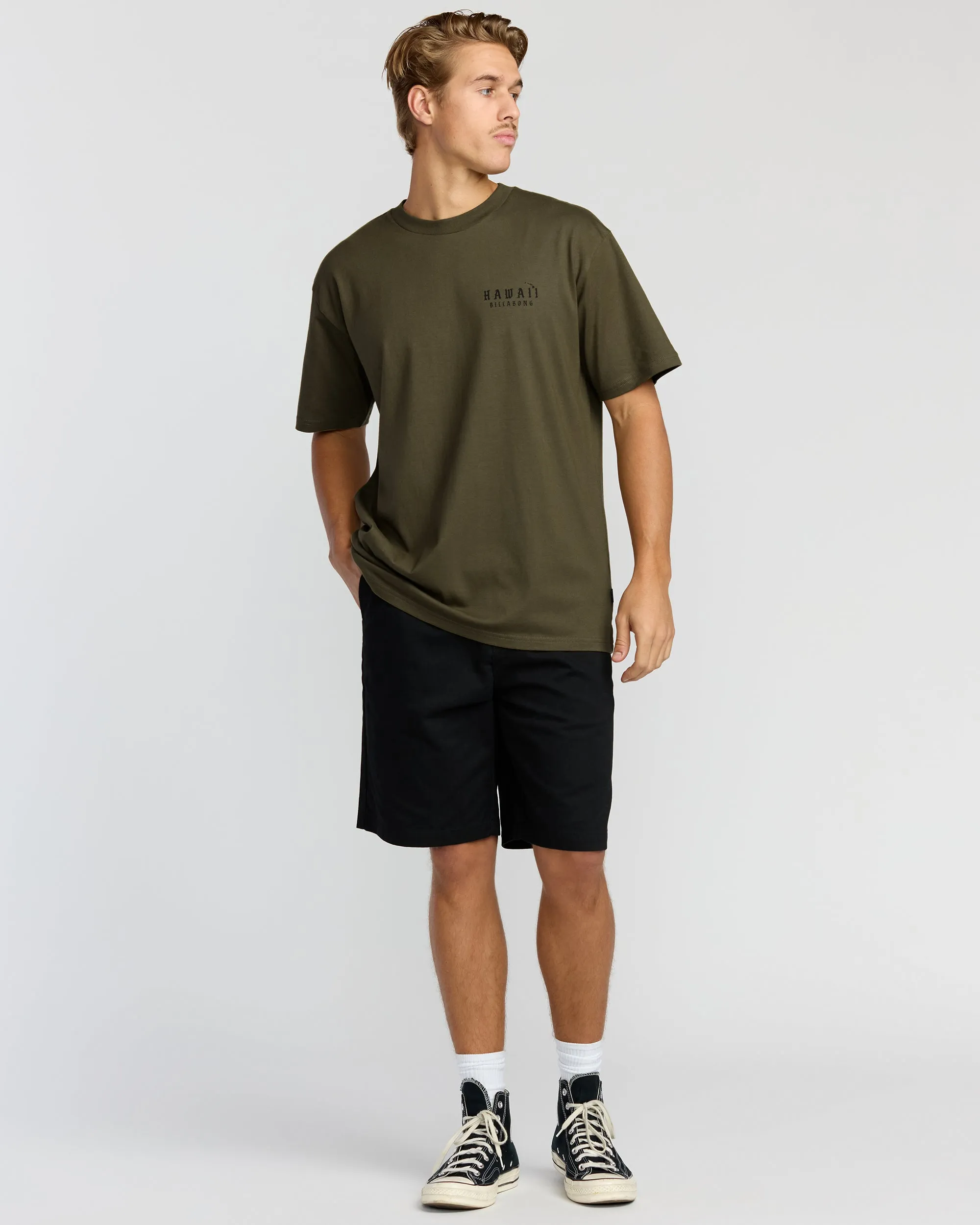 Skull Wave Hi Regular Short Sleeve T-Shirt - Military sold by Billabong product image thumbnail 4
