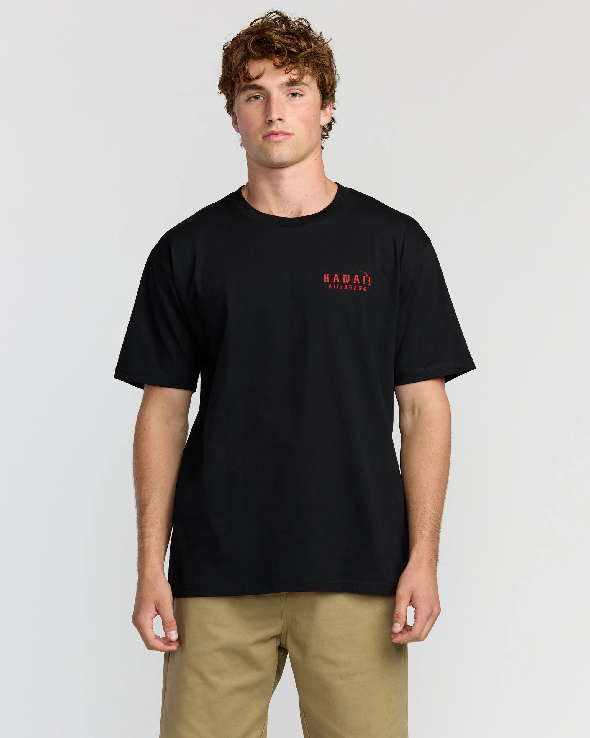 Skull Wave Hi Regular Short Sleeve T-Shirt - Black sold by Billabong
