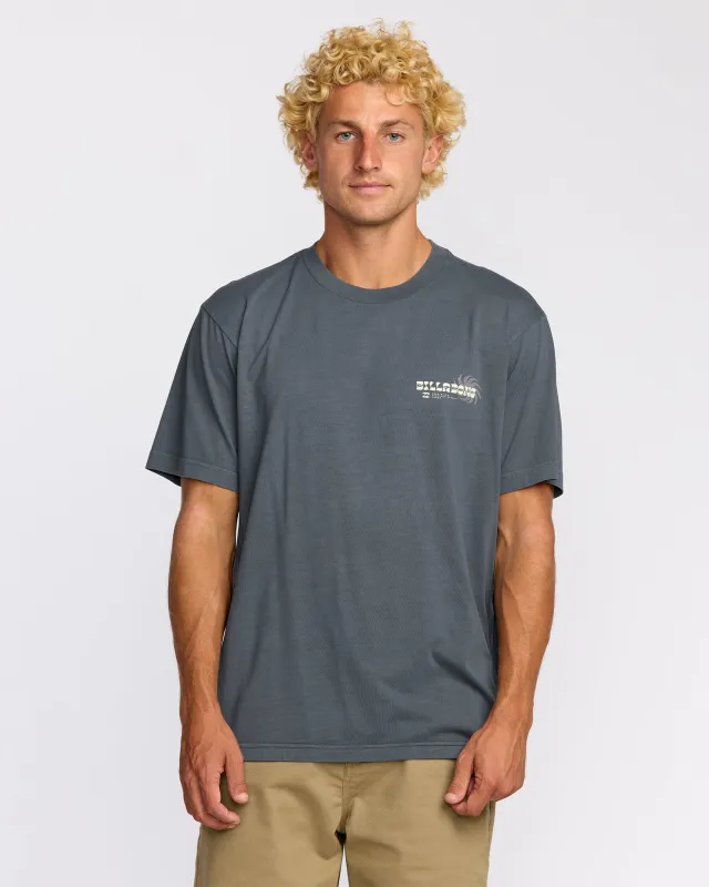 Single Fin Premium Wave Wash Short Sleeve T-Shirt - Midnight Blue sold by Billabong