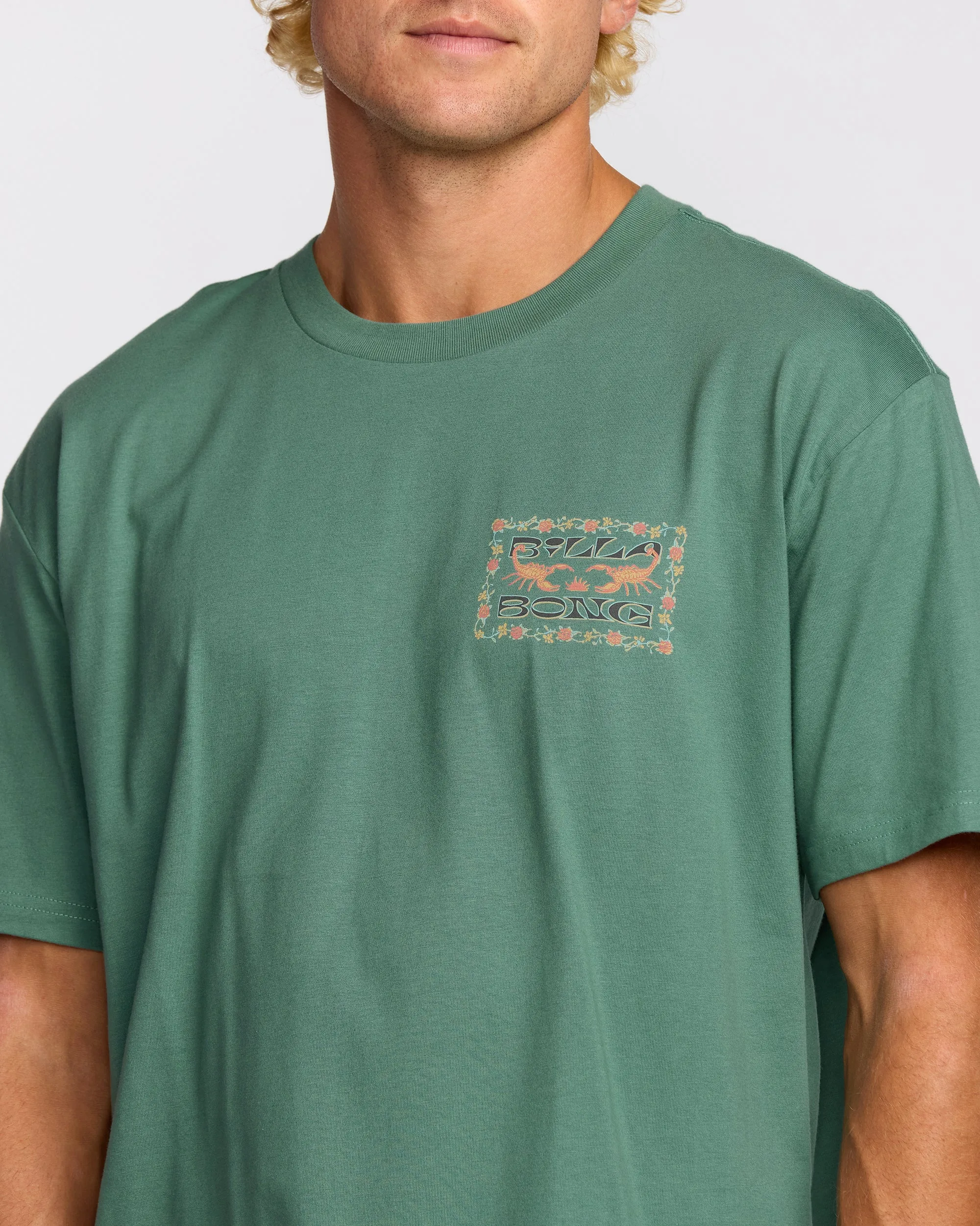 Sharp Regular Short Sleeve T-Shirt - Sage Green sold by Billabong product image thumbnail 5